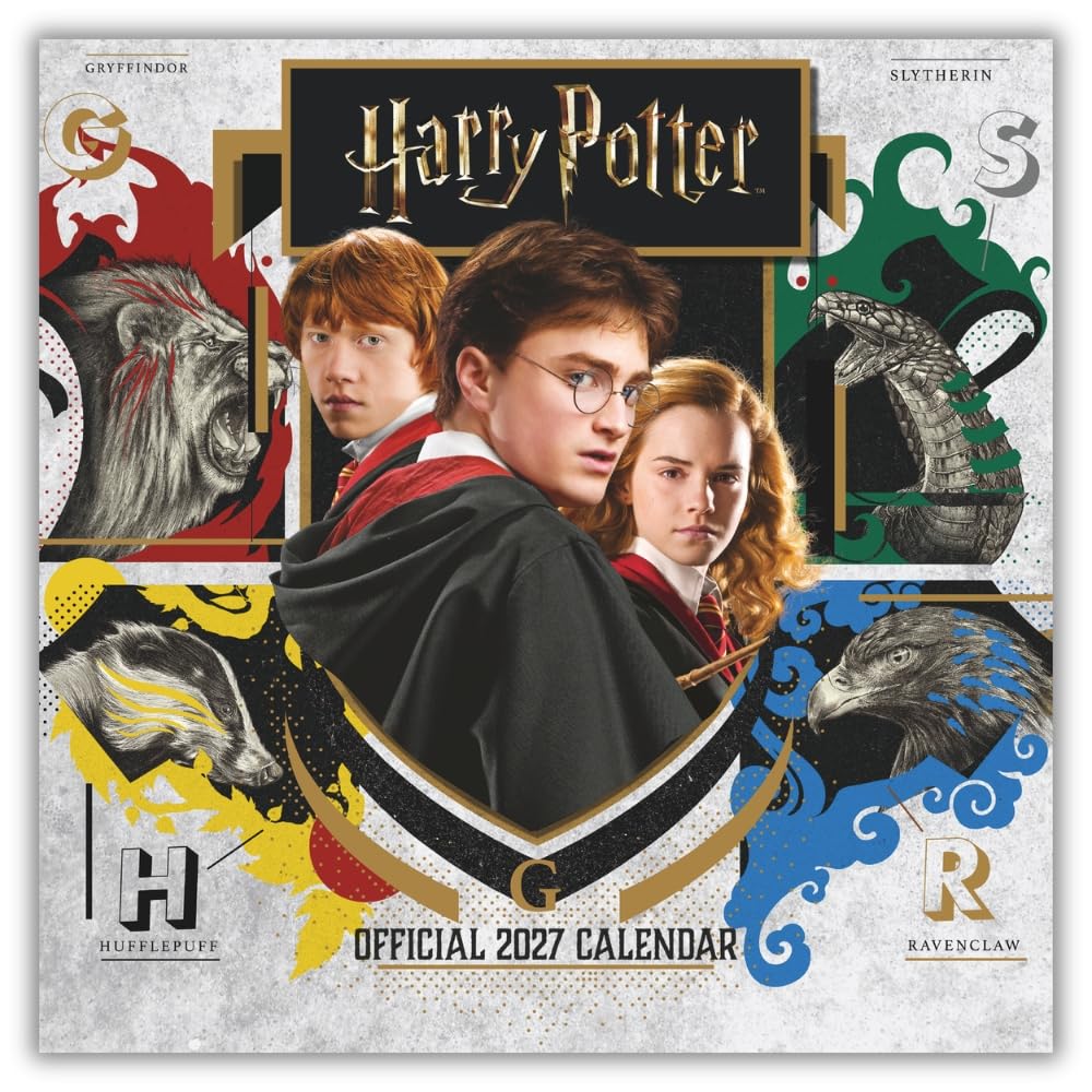 Harry Potter 2027 Mini Wall Calendar Official Licensed Wizarding World Calendar, Compact Mini Format, Monthly Layout, Iconic Hogwarts, Characters & Magical Artwork, Small Gift for Harry Potter Fans