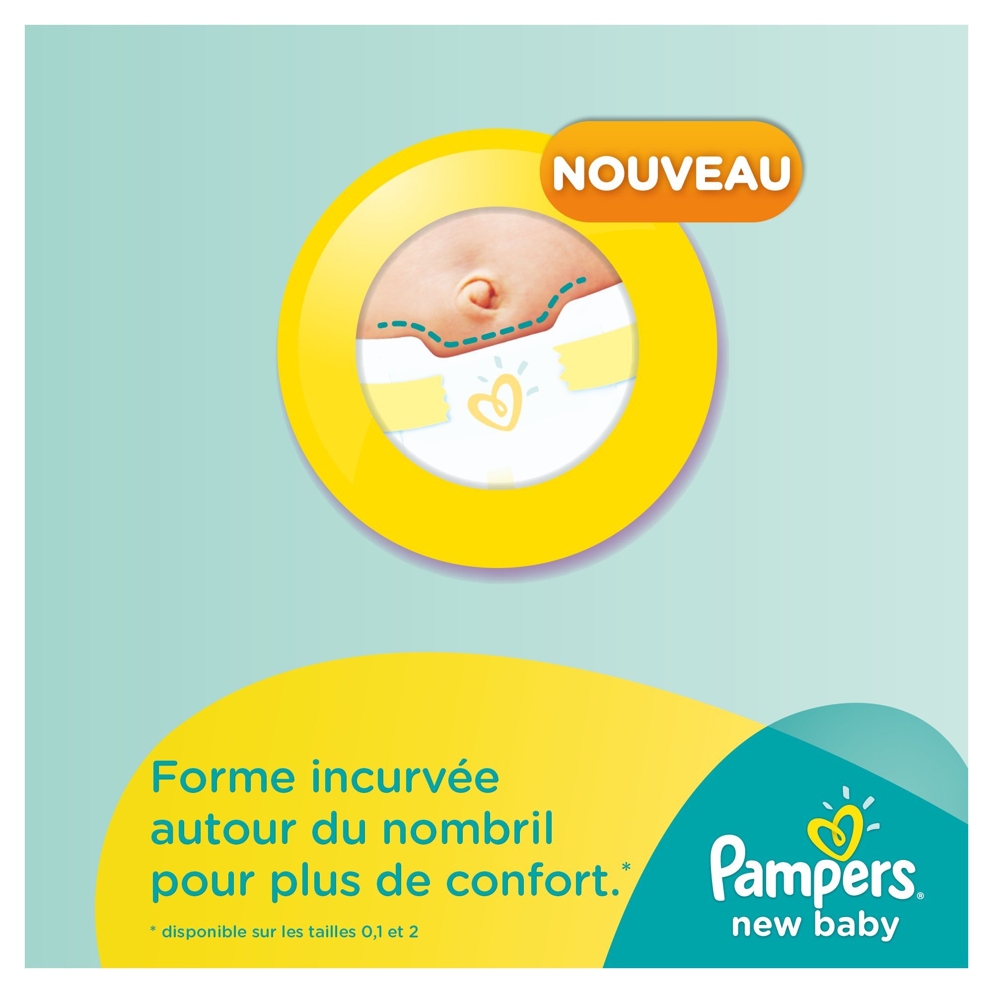 Stara wersja - Pampers New Baby Noworodek (2-5 kg / 4-11 Lbs), 45 pieluch Rozmiar 1 Gigant - Zestaw 3 (135 pieluch)