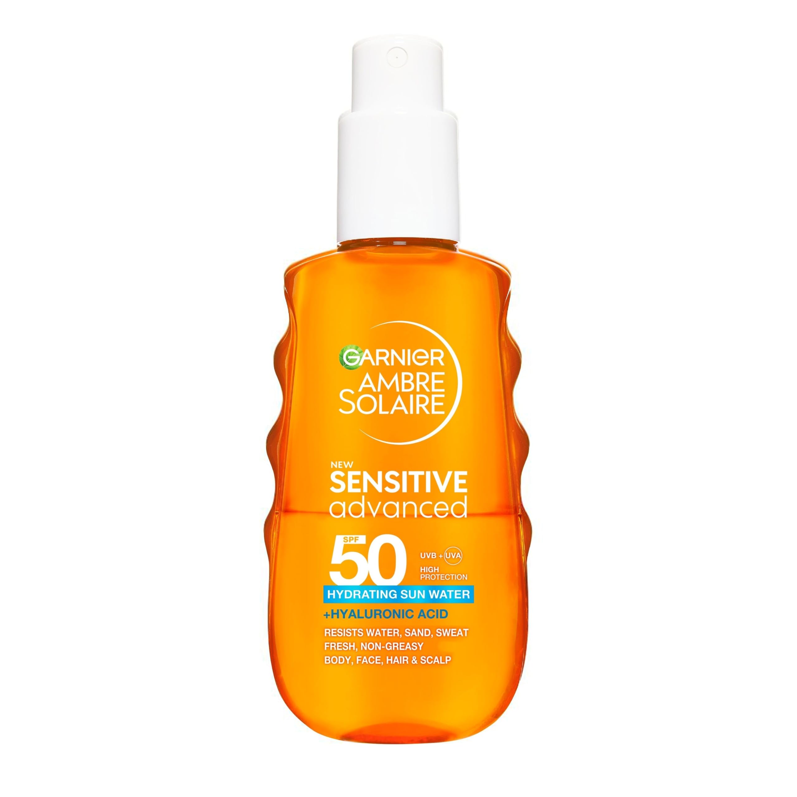 Garnier Ambre Solaire Face Body SPF 50 Daily UV Sensitive Sun Water, 150ml