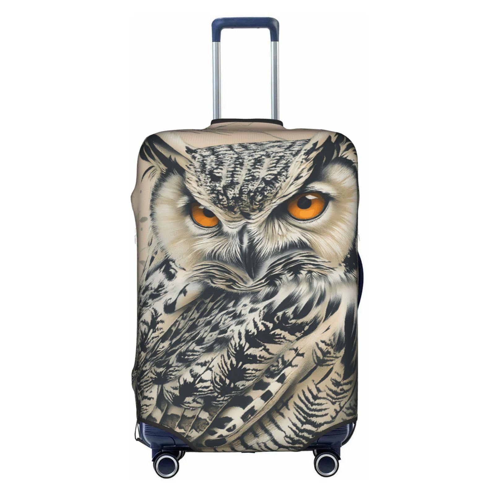 Cool Owl Elasticity Luggage Protection Cover Travel Scratch Resistant Suitcase Covers X-Large (29-32 inch suitcase)
