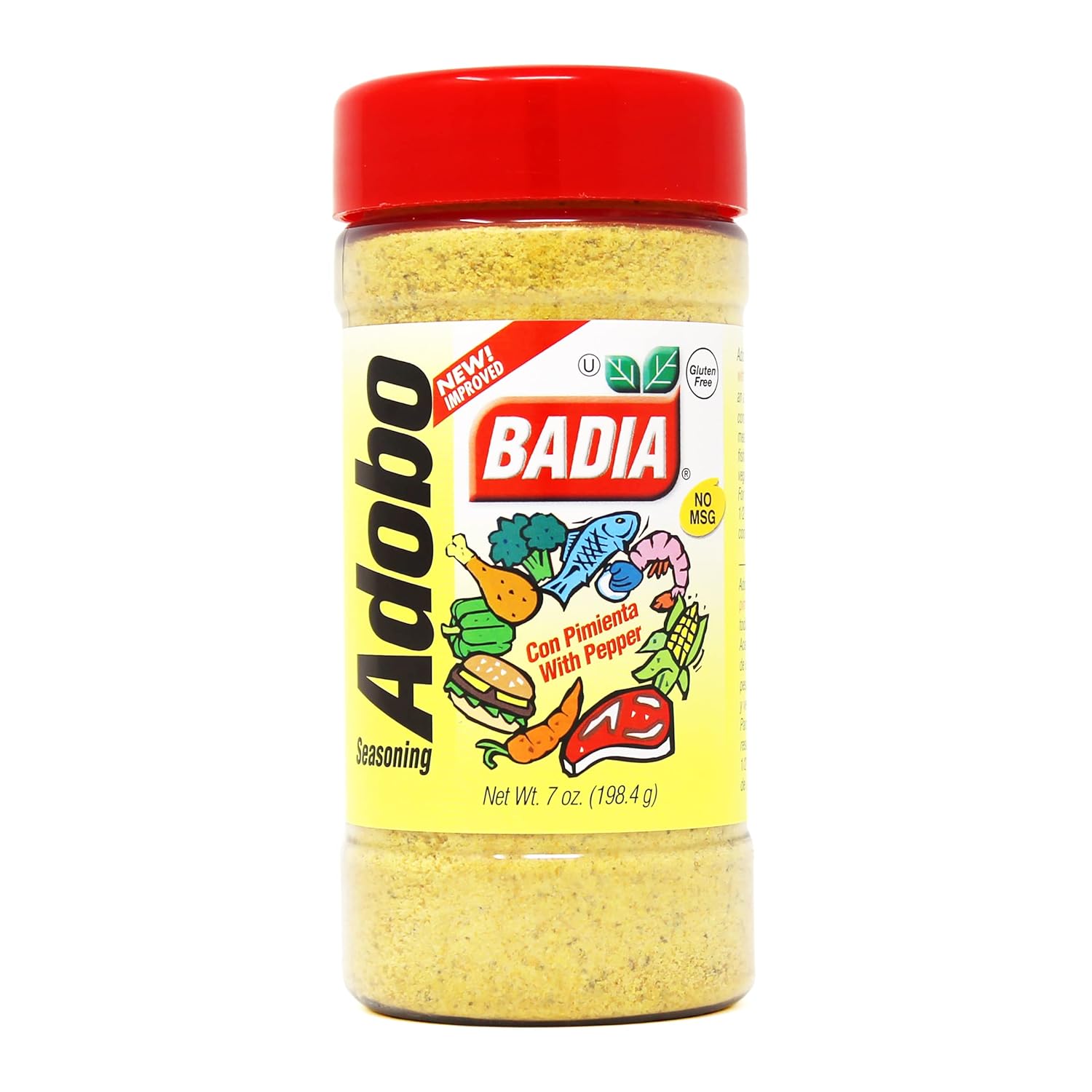 Badia Adobo With Pepper, 7 Ounce (Pack of 6)