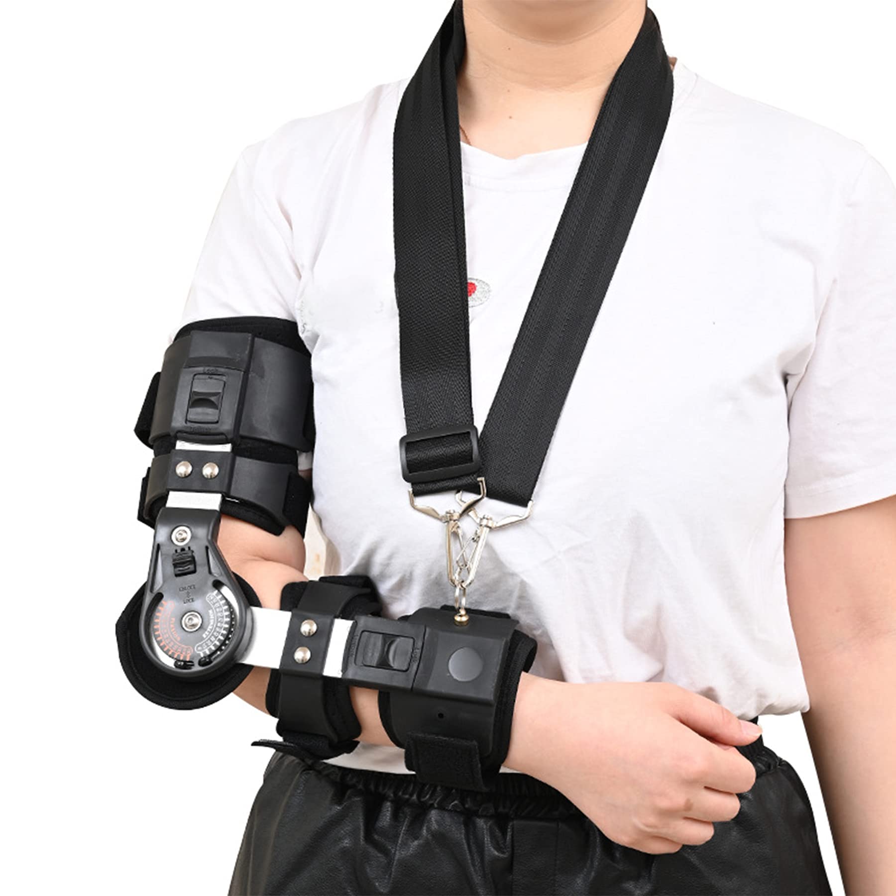 Buy Hinged ROM Elbow Brace Adjustable Postop Rehabilitation ROM Hinged