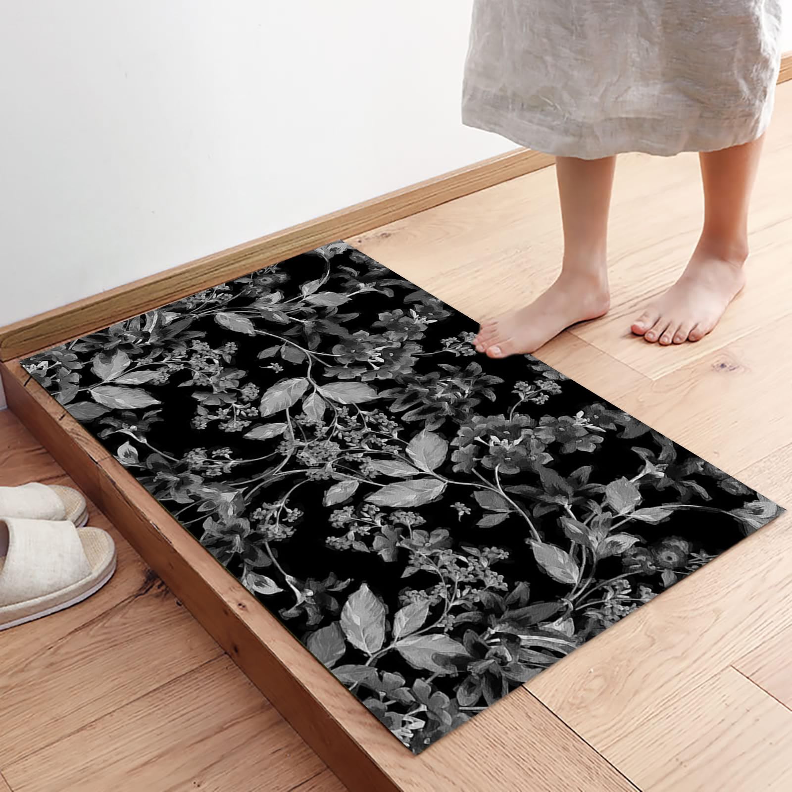 Amazon.com: Front Door Mat Indoor, Abstract Black and White