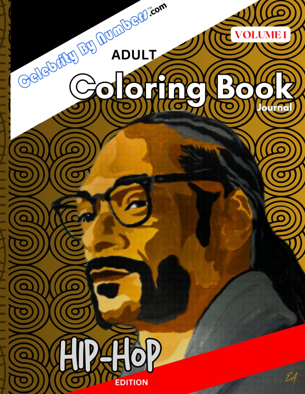 Adult Coloring Book Journal: Hip-Hop Edition (Celebrity By Numbers)