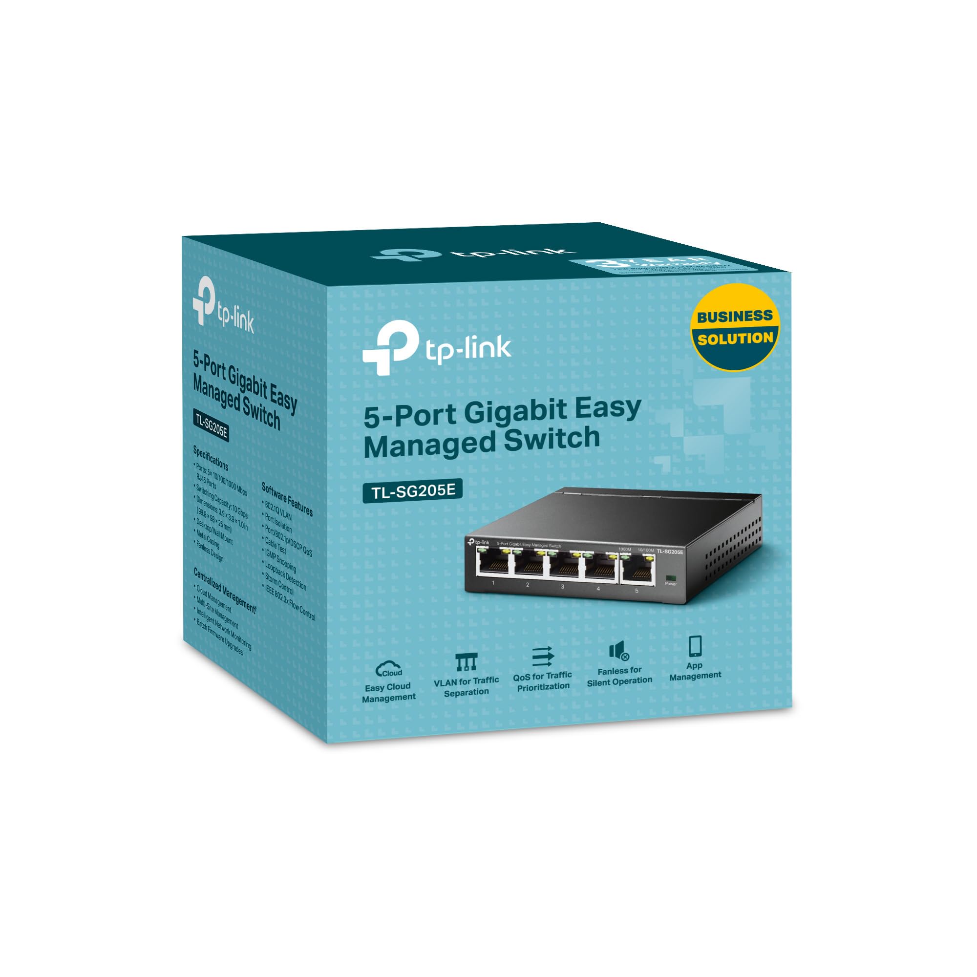Commutateur Gigabit Facile à gérer à 5 Ports