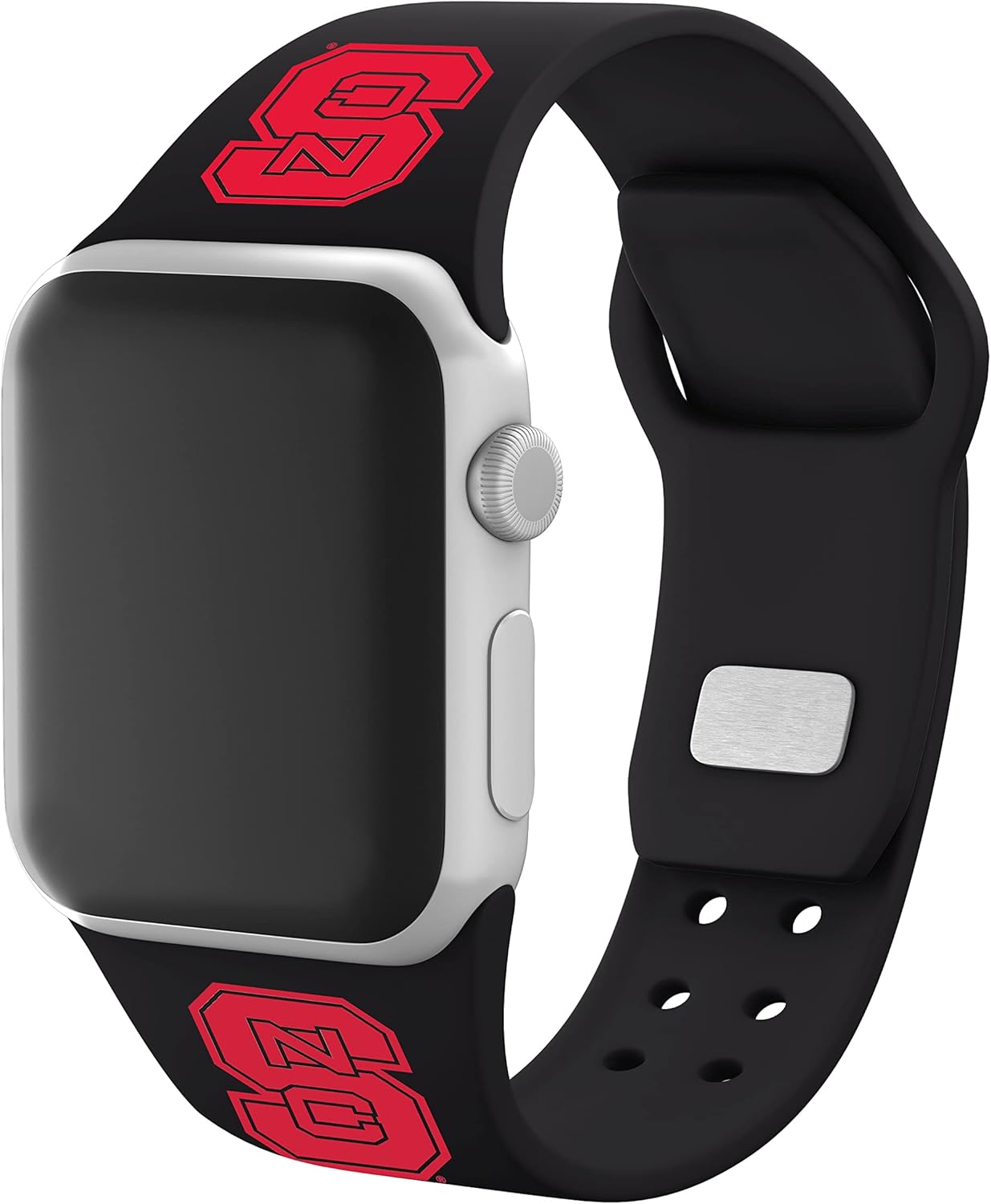 Affinity Bands North Carolina State Wolfpack Silicone Sport Band compatible with Apple Watch