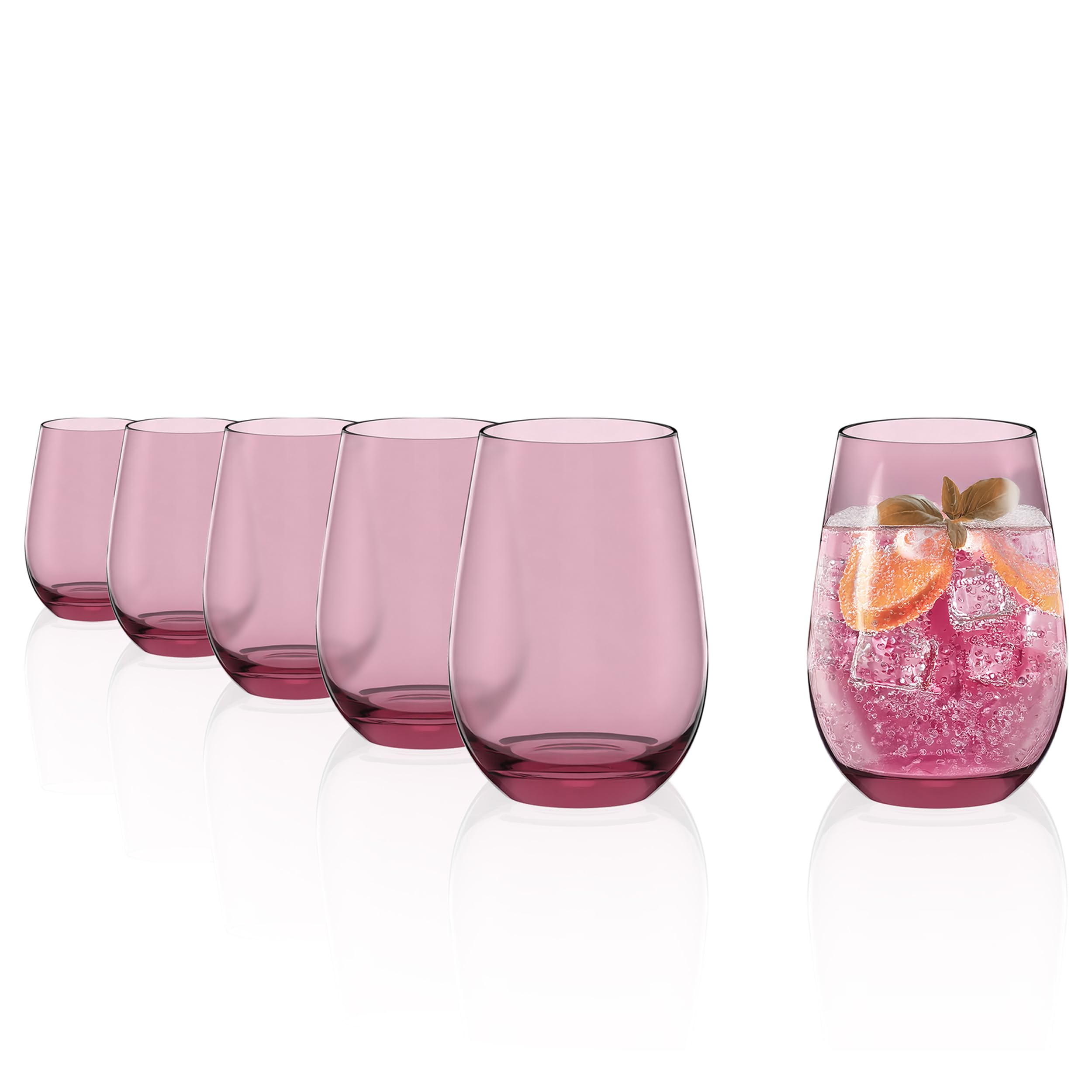 Stölzle Lausitz Waterglazen Elements Paars Set van 6 – 465 ml Kristallen Glazen voor Water Sap en Cocktails – Vaatwasserbestendig en Schokbestendig – Elegante Allroundglazen voor Dagelijks Gebruik Stölzle Lausitz Waterglazen Elements Paars Set van 6 – 465 ml Kristallen Glazen voor Water Sap en Cocktails – Vaatwasserbestendig en Schokbestendig – Elegante Allroundglazen voor Dagelijks Gebruik