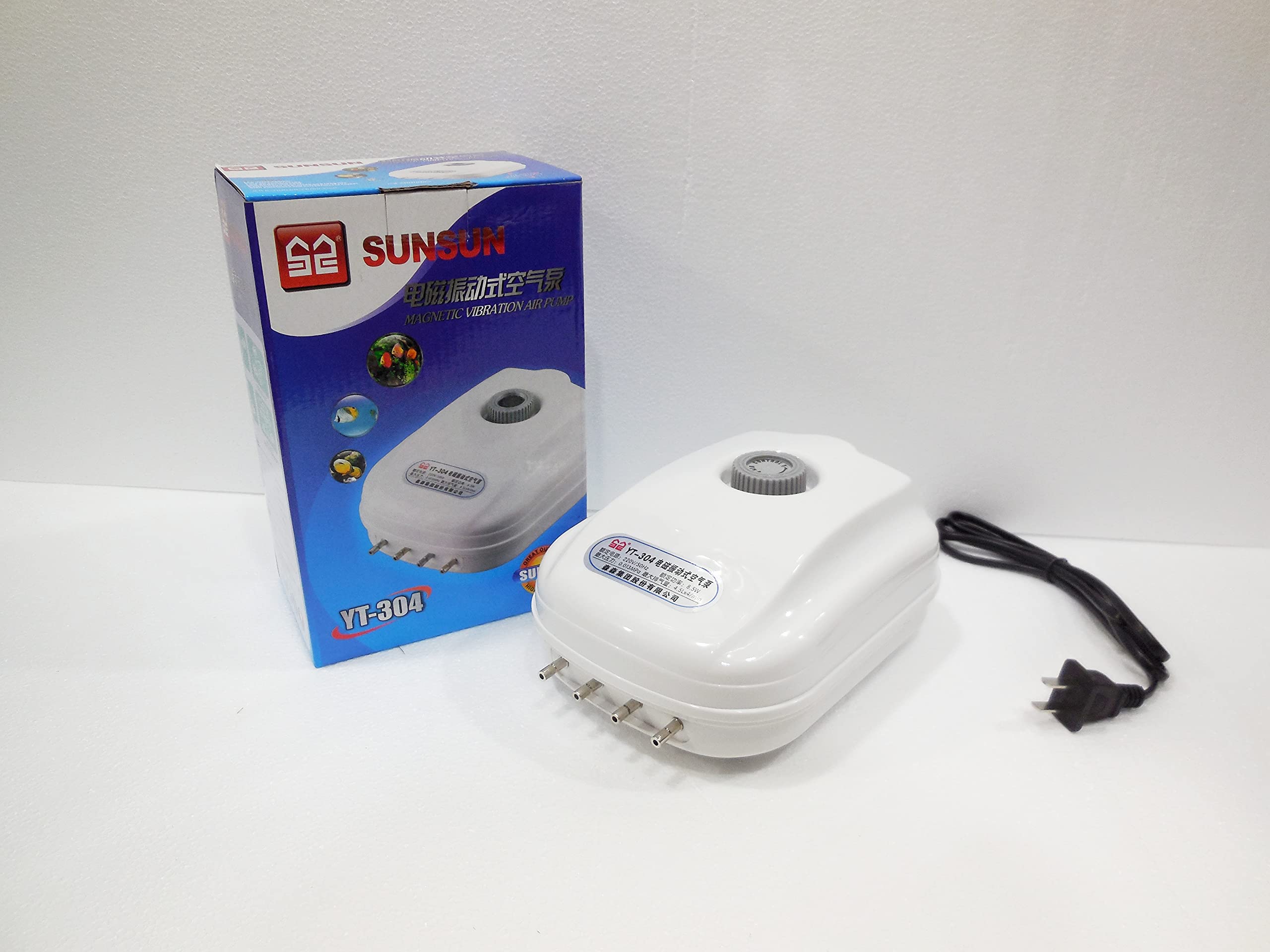 ANMSALES SunSun YT-304 Magnetic Vibration Aquarium Air Pump with 4 Outlets 120 Gallon. Pond Aerator,Air Pump Fish Tank Pond Air Pump Aquarium Air Pump Hydroponics SUNSUN (B07GVQ1G9Q) Amazon Price History, Amazon Price Tracker