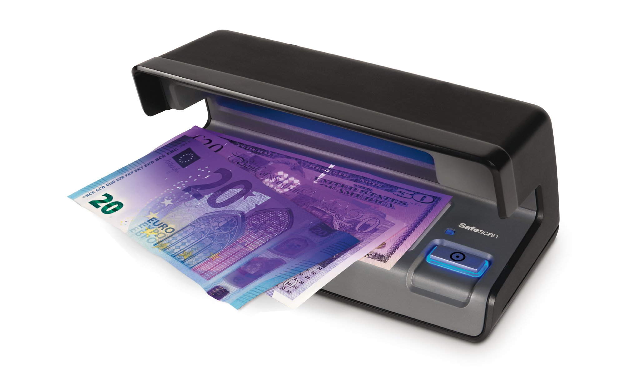 Safescan 70 Verifica banconote UV che verifica banconote, carte di credito e documenti, Verifica banconote UV per nuove banconote, Verifica banconote con UV, Verifica banconote con luce UV