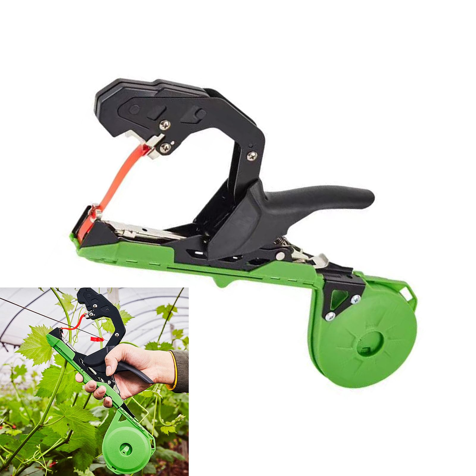 Legatrice per Piante Strumento Leggero Ad Alta Precisione per il Giardinaggio Pomodoro Cetriolo Vite Acciaio Al Manganese 1 Scatola