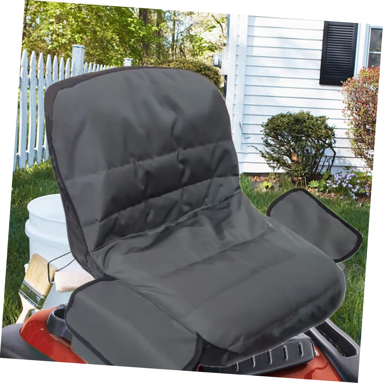 Funda para Asiento Cortacésped de Oxford Resistente Cubierta Protectora con Bolsa de Almacenamiento Ligera y Fácil de Instalar para Tractor y Cortacésped de Montar