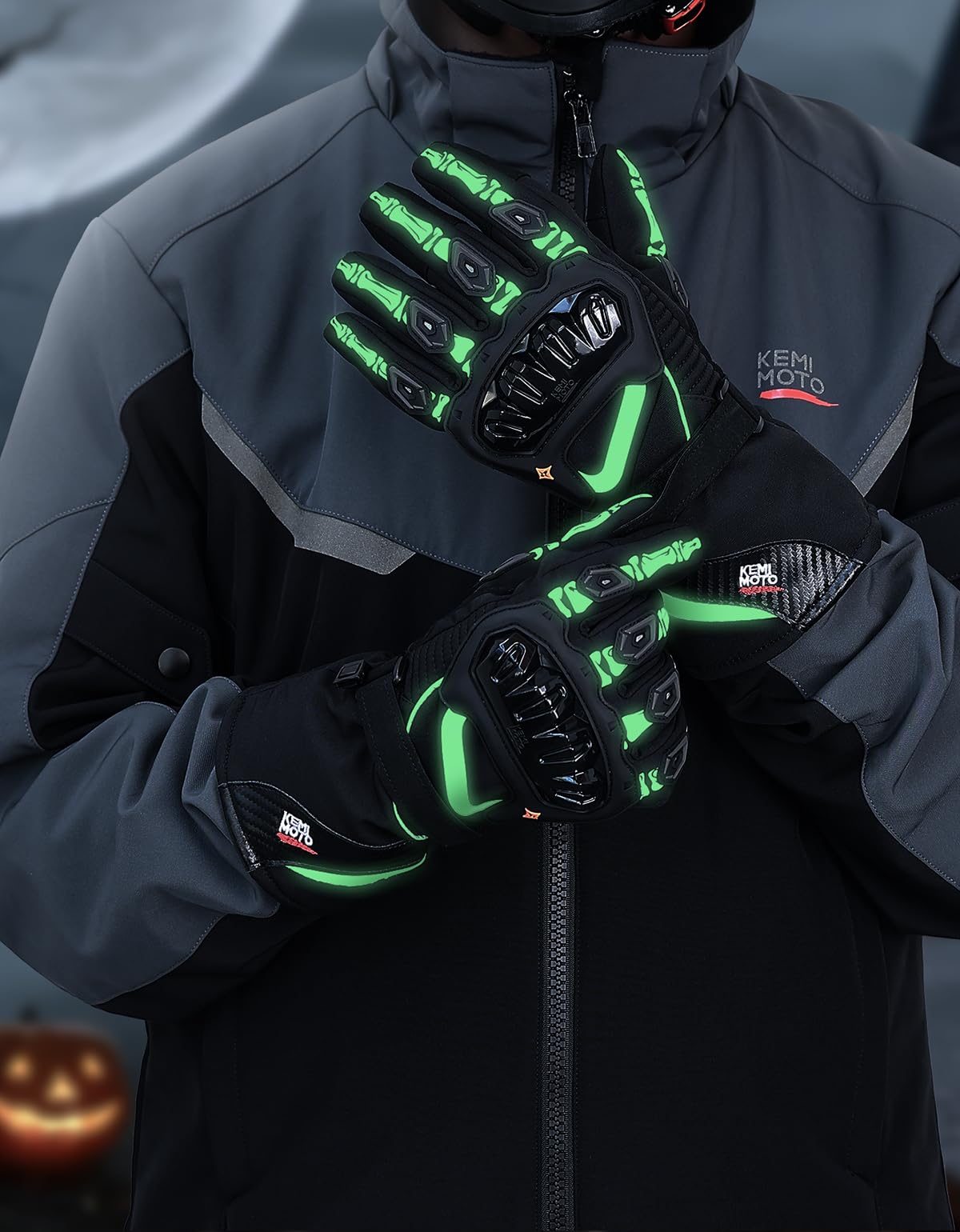 KEMIMOTO Guantes Moto Invierno Impermeables, Cálidos y Pantalla Táctil