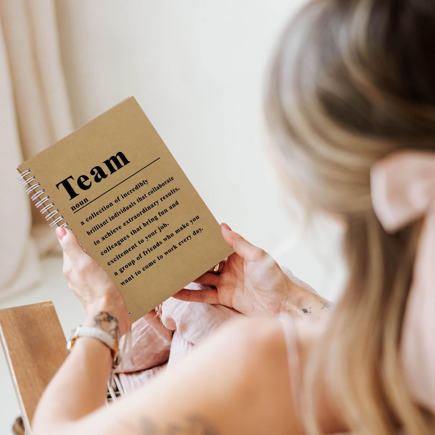 Team Gifts Team Definition 100 Pages Spiral Notebook 2 Pcs,Team Appreciation Gifts for Employees journals for writing,Notebook For Work,Team Member Gifts for Colleagues,Employee (Team Definition) - Image 4