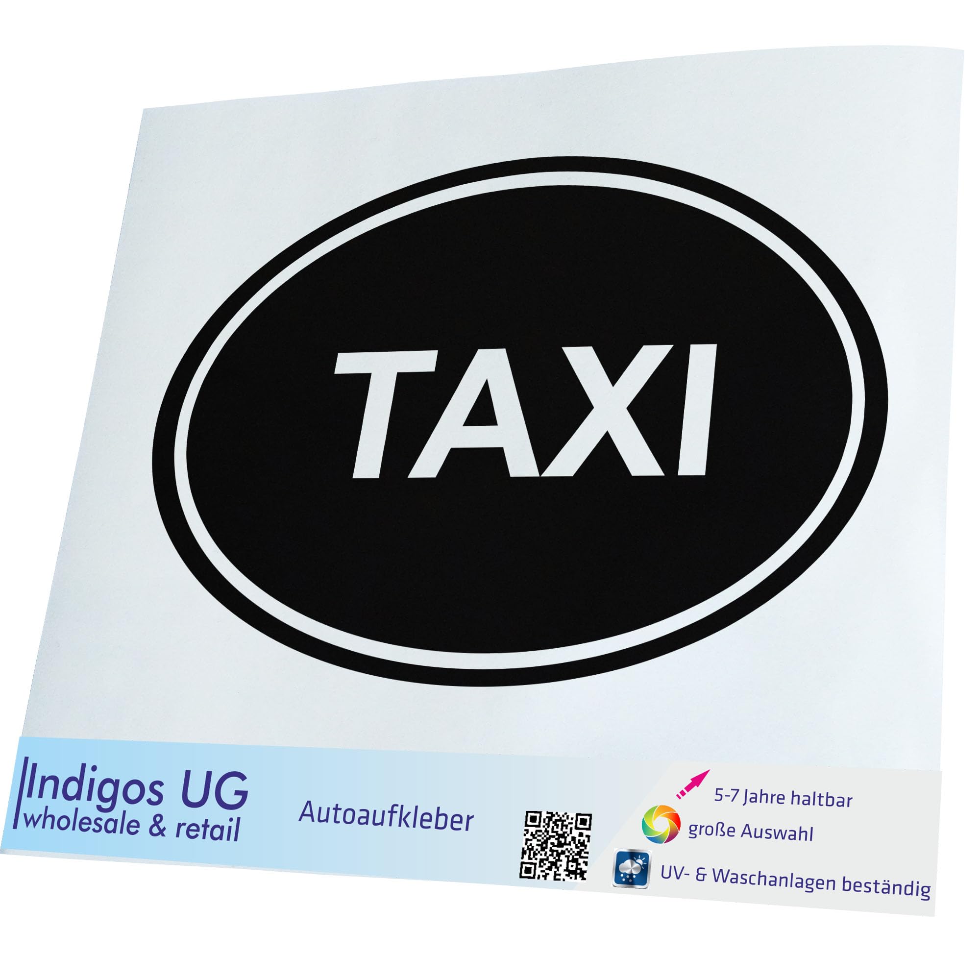 Adesivo per Auto -Zielflagge - 120x110 mm Nero