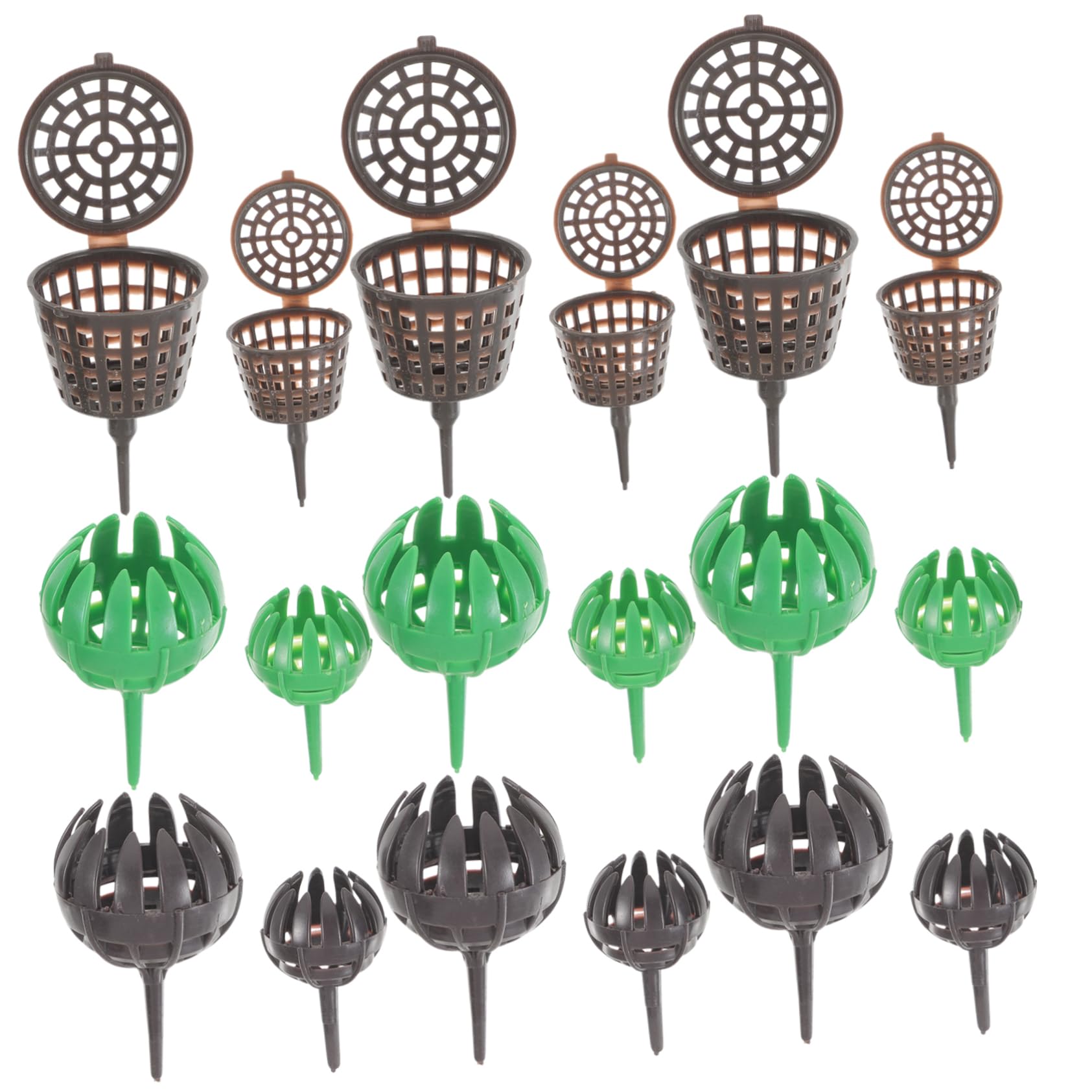 Toyvian 5 Ensembles Boîte À Engrais De Plein Air Gadget De Fertilisation Bonsaï Patrimulation Panier D'engrais Pour Bonsaï Accessoire De Jardinage Engrais De Bonsaï Plastique 30 Pièces * 5