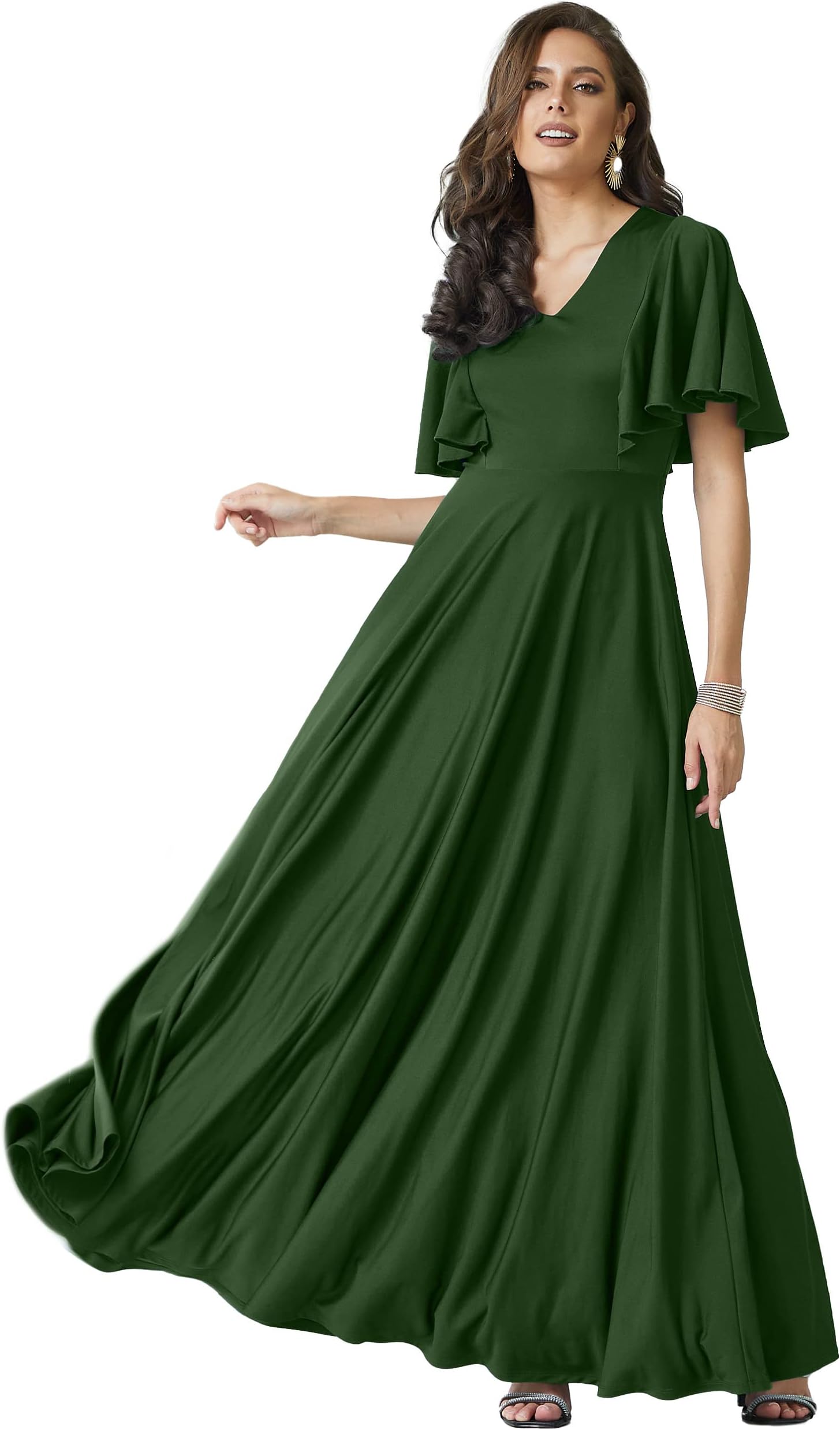 KOH KOH Womens 2025 Long Elegant Bridesmaid Evening Cocktail Modest Maxi Dress