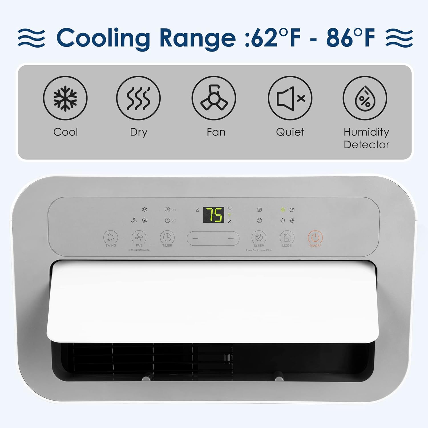 Buy EUHOMY Portable Air Conditioner Compact Home AC Cooling Unit with