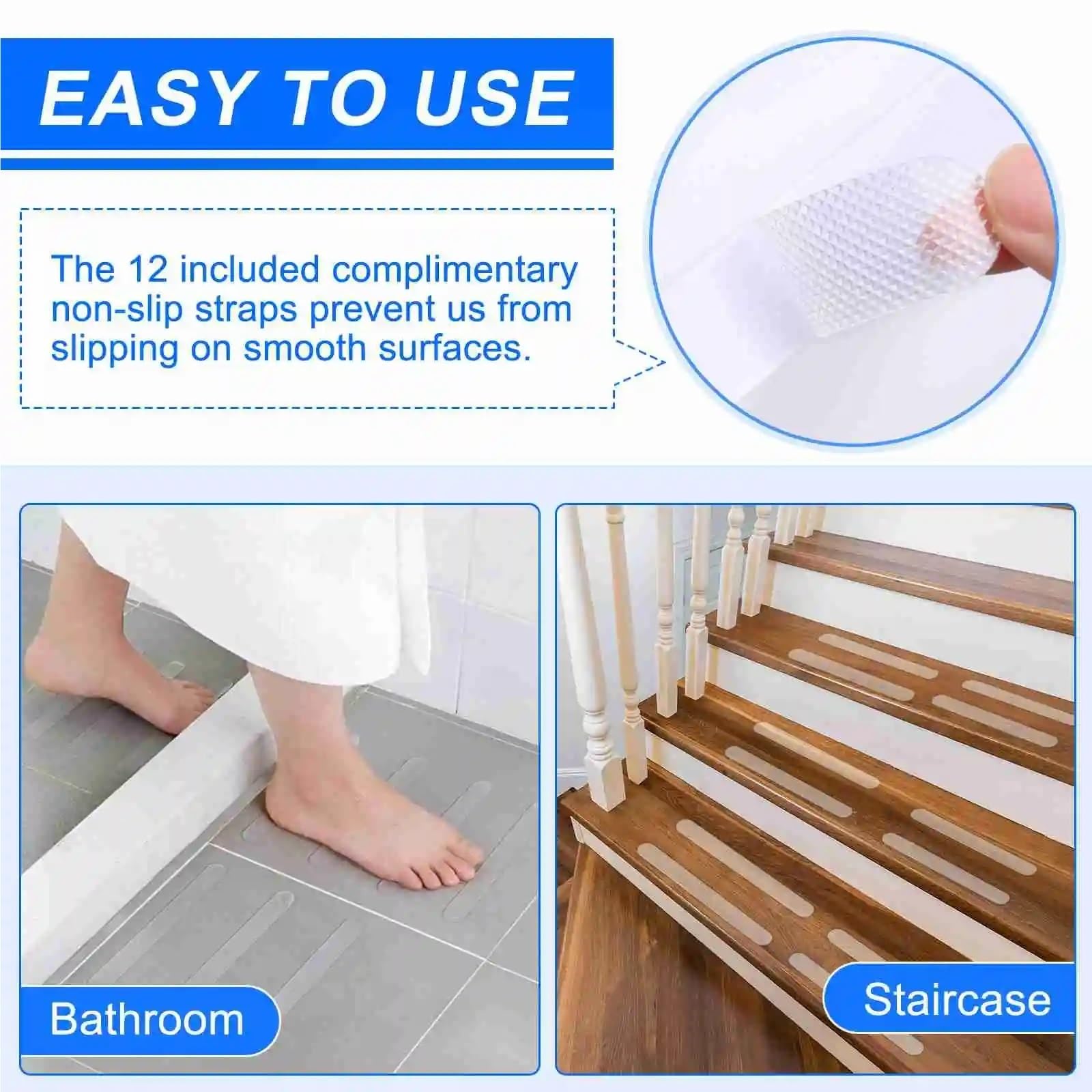 agarraderas baño 2 Barras de Apoyo para bañeras y duchas, de Silicona Antideslizante, de Seguridad para el baño, para Personas Mayores.