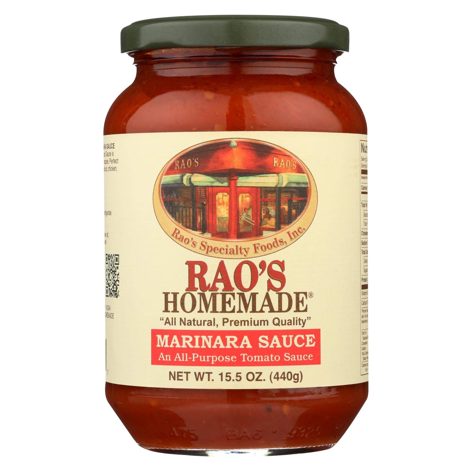 Specialty Food Homemade Sauce - Marinara - Case of 12 - 15.5 Fl oz.