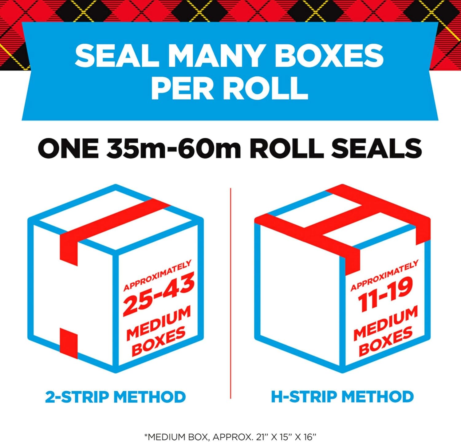 Scotch Heavy Duty Shipping Packing Tape, Clear, Shipping and Packaging Supplies, 1.88 in. x 54.6 yd., 1 Tape Roll, (Pack of 2) image 3
