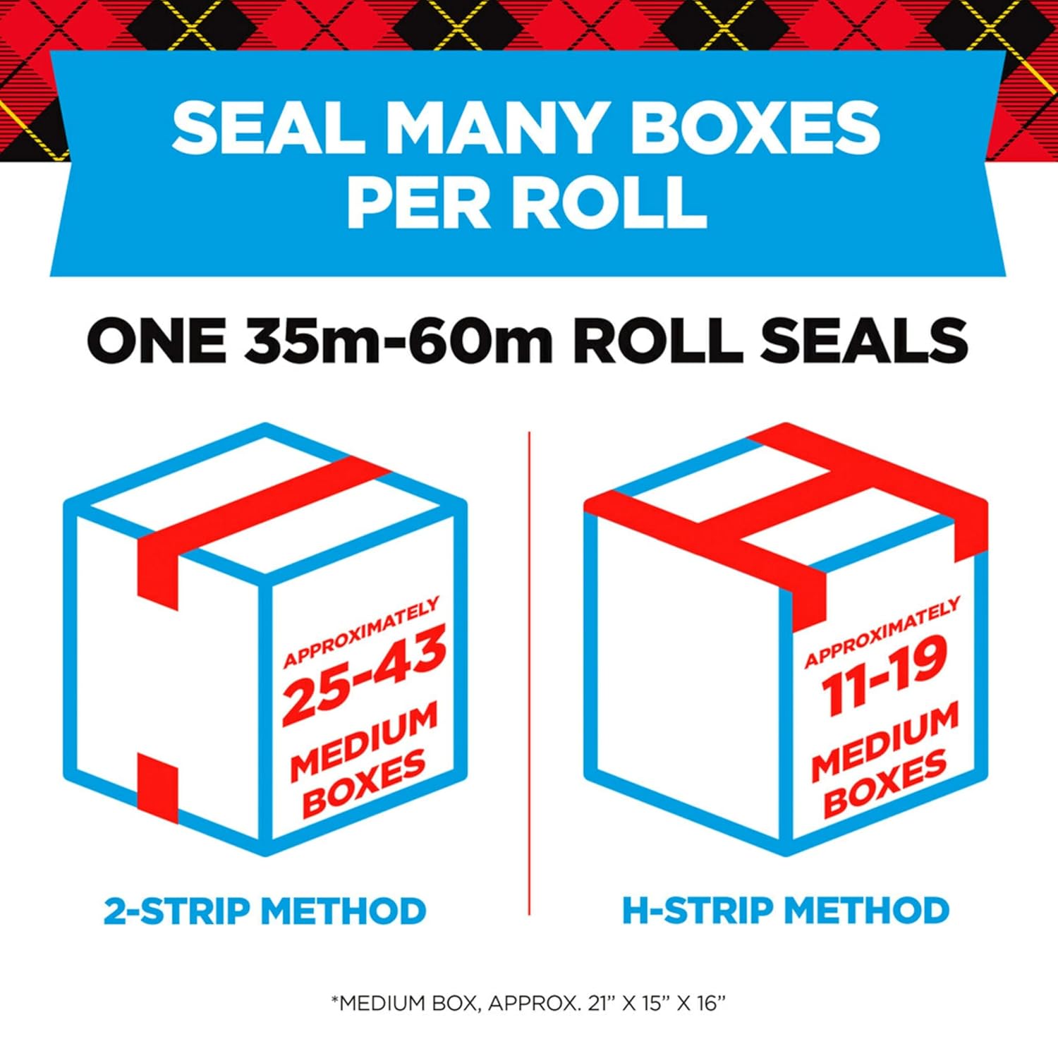 3M Scotch Heavy Duty Shipping Packaging Tape – 1.88 in x 54.6 yds, Clear – 4 Rolls with 2 Dispensers – Strong Seal for All Box Types
