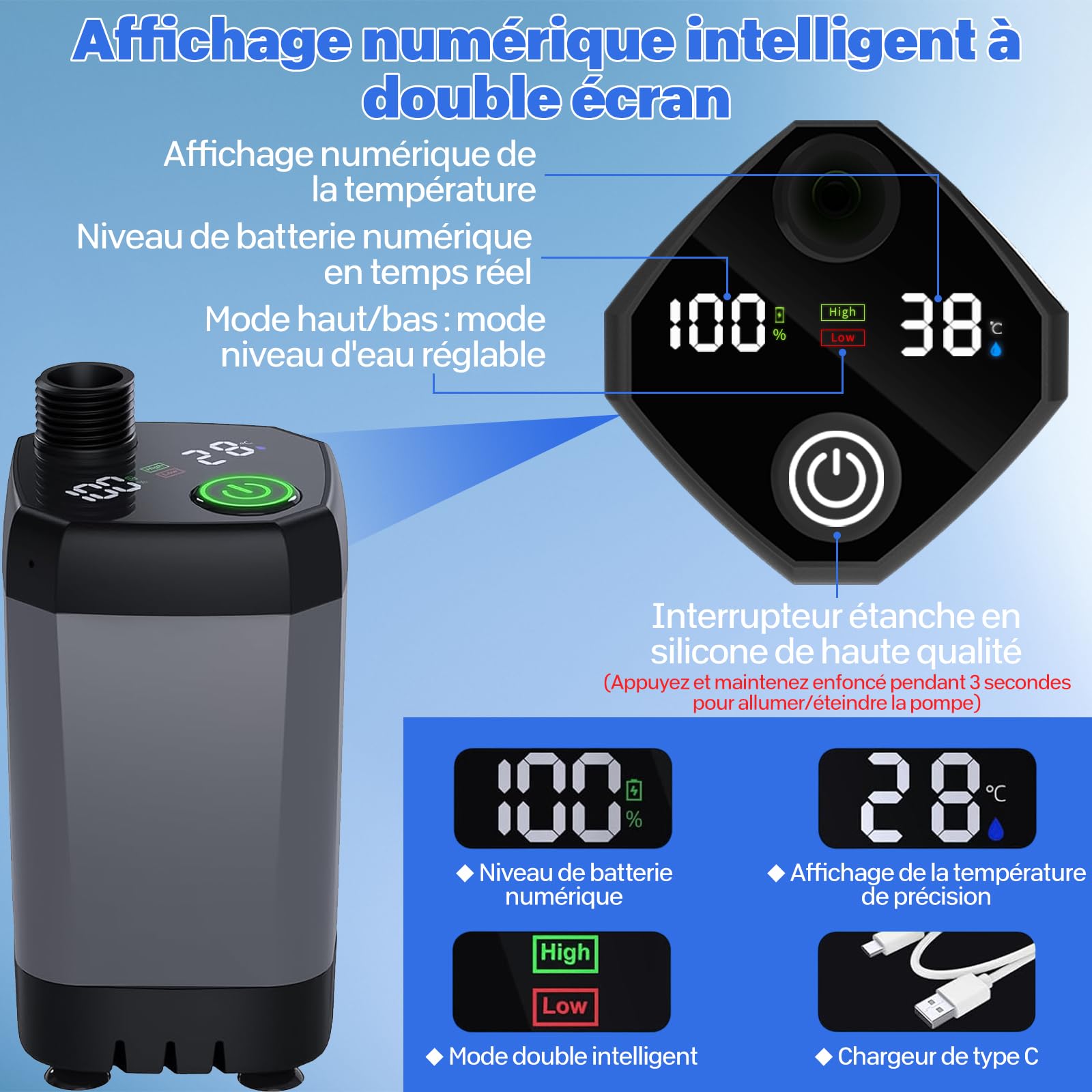 Ducha Portátil Regadera Camping Recargable Al Aire Libre GENERICO