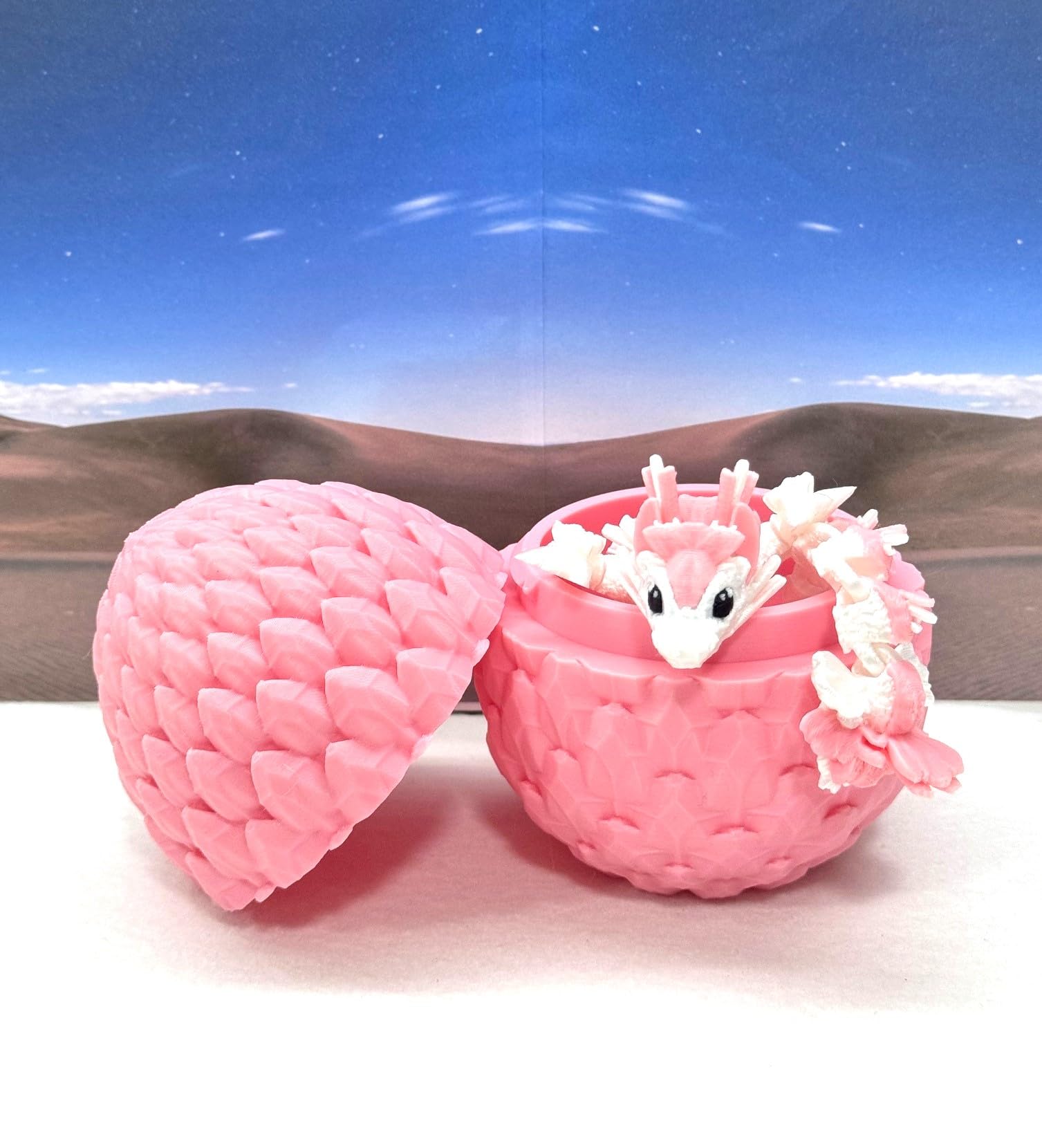 Amazon.com: 3D Printed Baby Dragon with Dragon Egg, Articulated