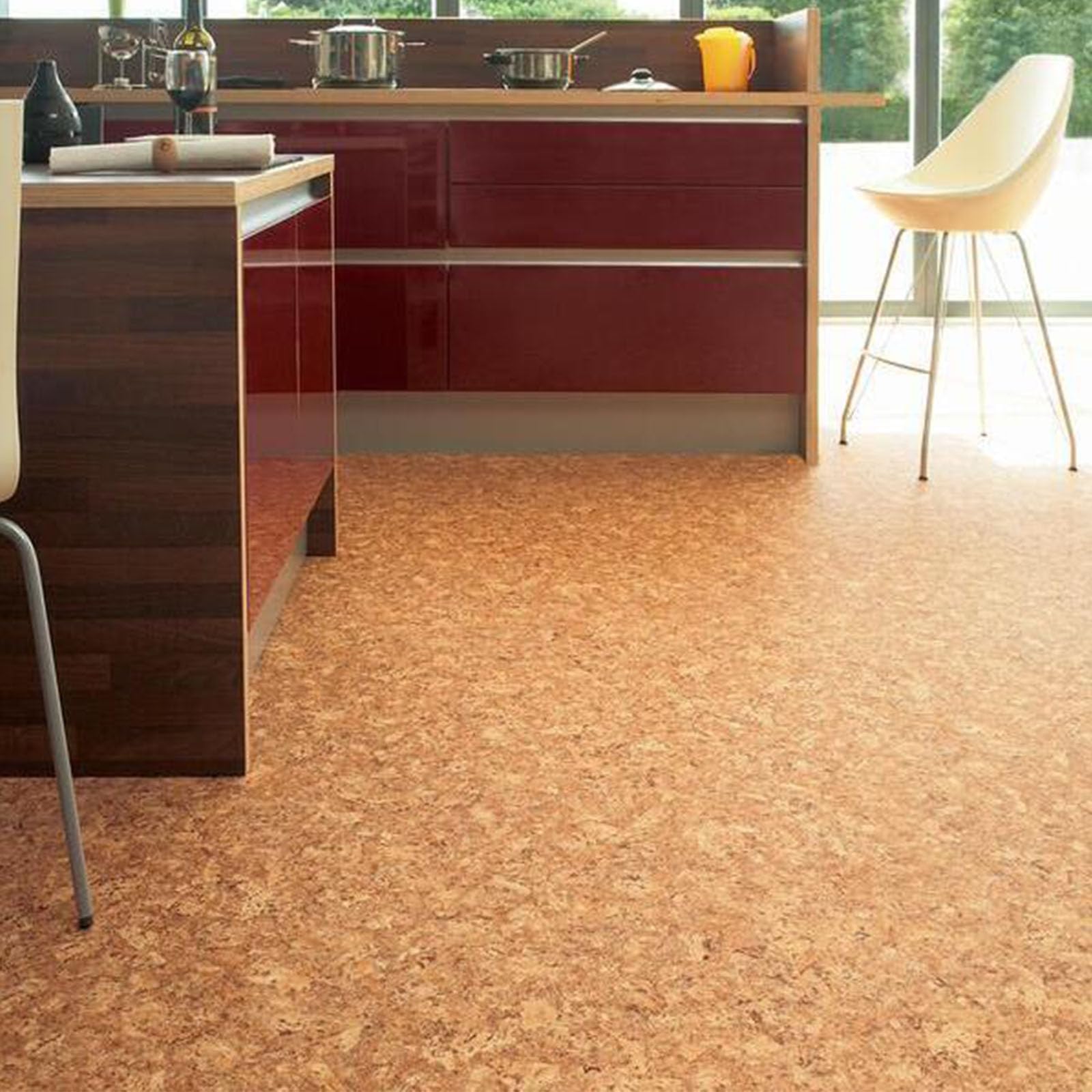 casa pura Suelo de vinilo en muchos diseños, venta por metro, aspecto de madera, baldosas, piedra, suelo de PVC, revestimiento de vinilo para cocina, baño y salón (Kyara 620M, 100 x 250 cm)