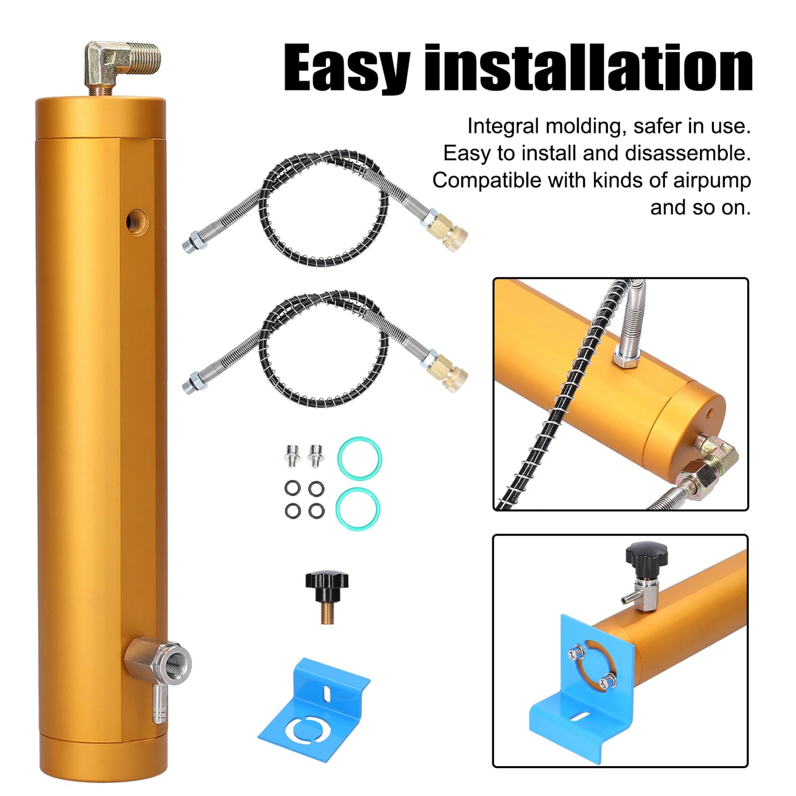 Pongnas Filtre en Aluminium à Haute Pression de Filtre de Compresseur D'Air de Séparateur D'eau D' de 30Mpa avec la Couche pour des Systèmes de Pompe à Air