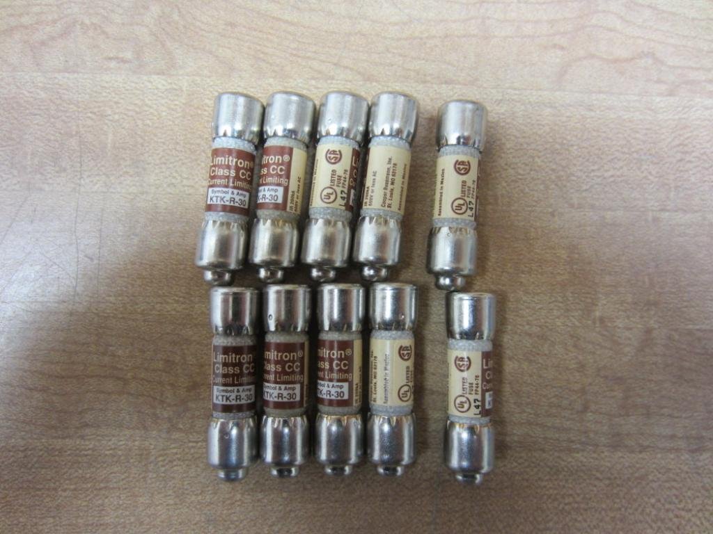 BUSSMANN LIMITRON KTK-R-5 FUSE, 5 AMP, 600VAC, CLASS CC (LOT OF - Foto 12