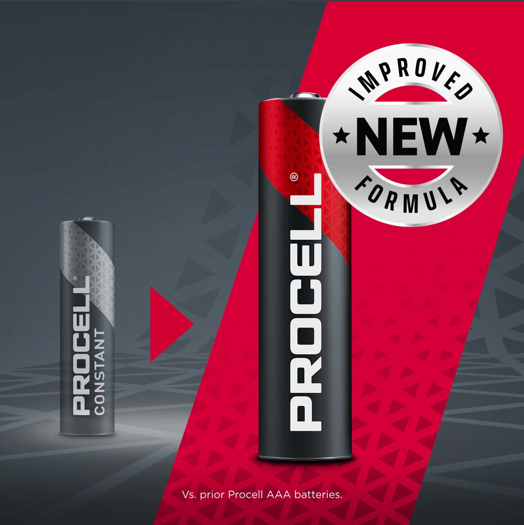 PROCELL Constant AAA langlebige Alkalibatterien (144 Stück), 10 Jahre Haltbarkeit, Großpackung für konsistente Moderate Entladung, professionelle Geräte