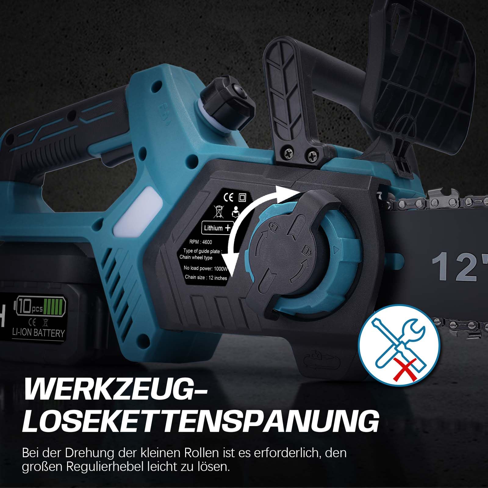 DUC122ZK - LXT 18 V Tophandle kettingzaag 11,5 cm