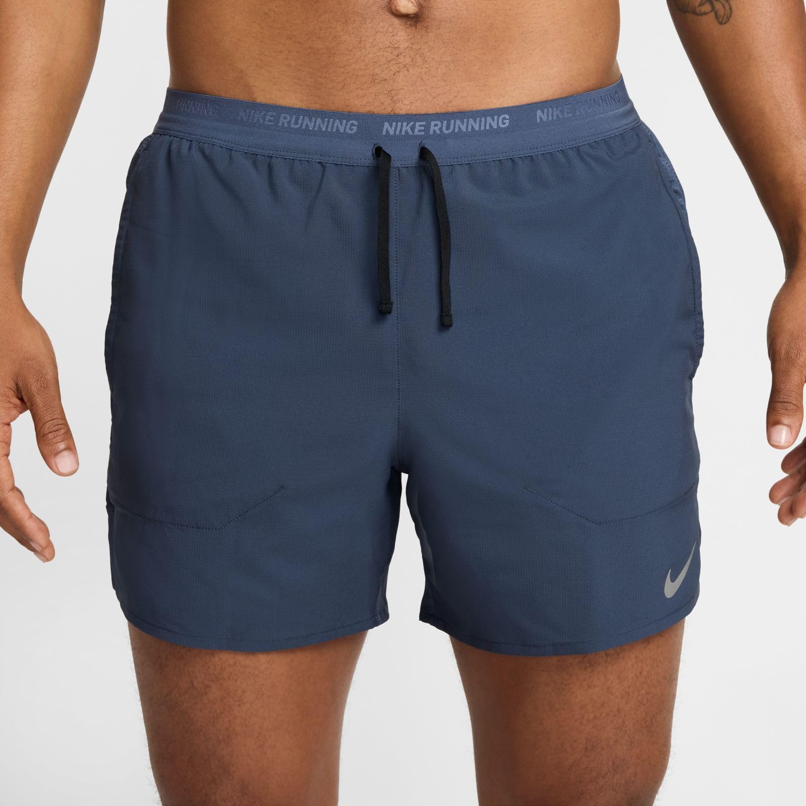 NIKE Stride Pantalón Corto De Running Dri-Fit De 13 Cm con Malla Interior - Hombre, Thunder Blue/Black/Reflective Silv, DM4755-437, 2XL