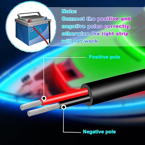 Miniatura 3 de Tendist Tira de luces LED para barco, tira LED marina IP67, control de aplicación de luz de pontón, 12 V RGB impermeable, luz interior de barco,