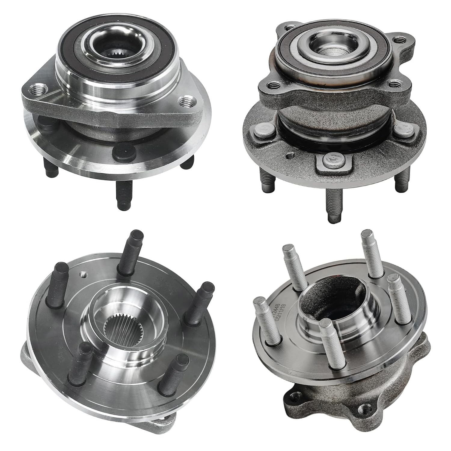 Detroit Axle - Wheel Bearing Hubs Assembly for 2011-2015 Chevrolet Cruze