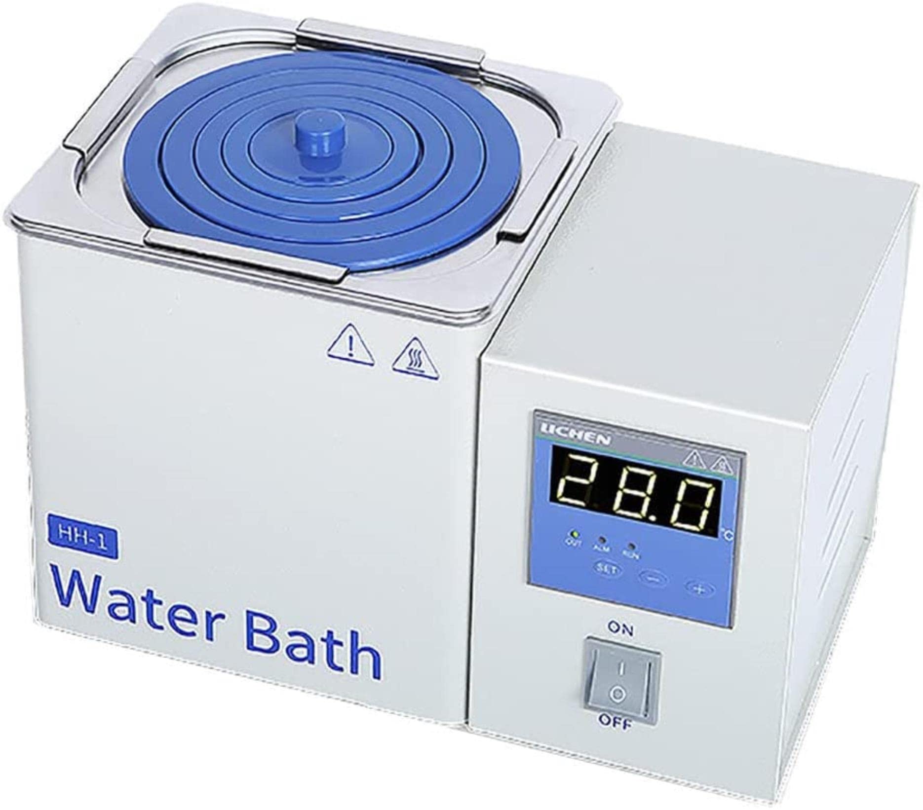 Baño María termostático digital de laboratorio, 1/2/4/6/8 orificios, con calentamiento eléctrico, volumen: 3 L/6,5 L/14 L/22 L/24 L, temperatura ambiente hasta 100 °C, incrementos de 1 °C, para uso