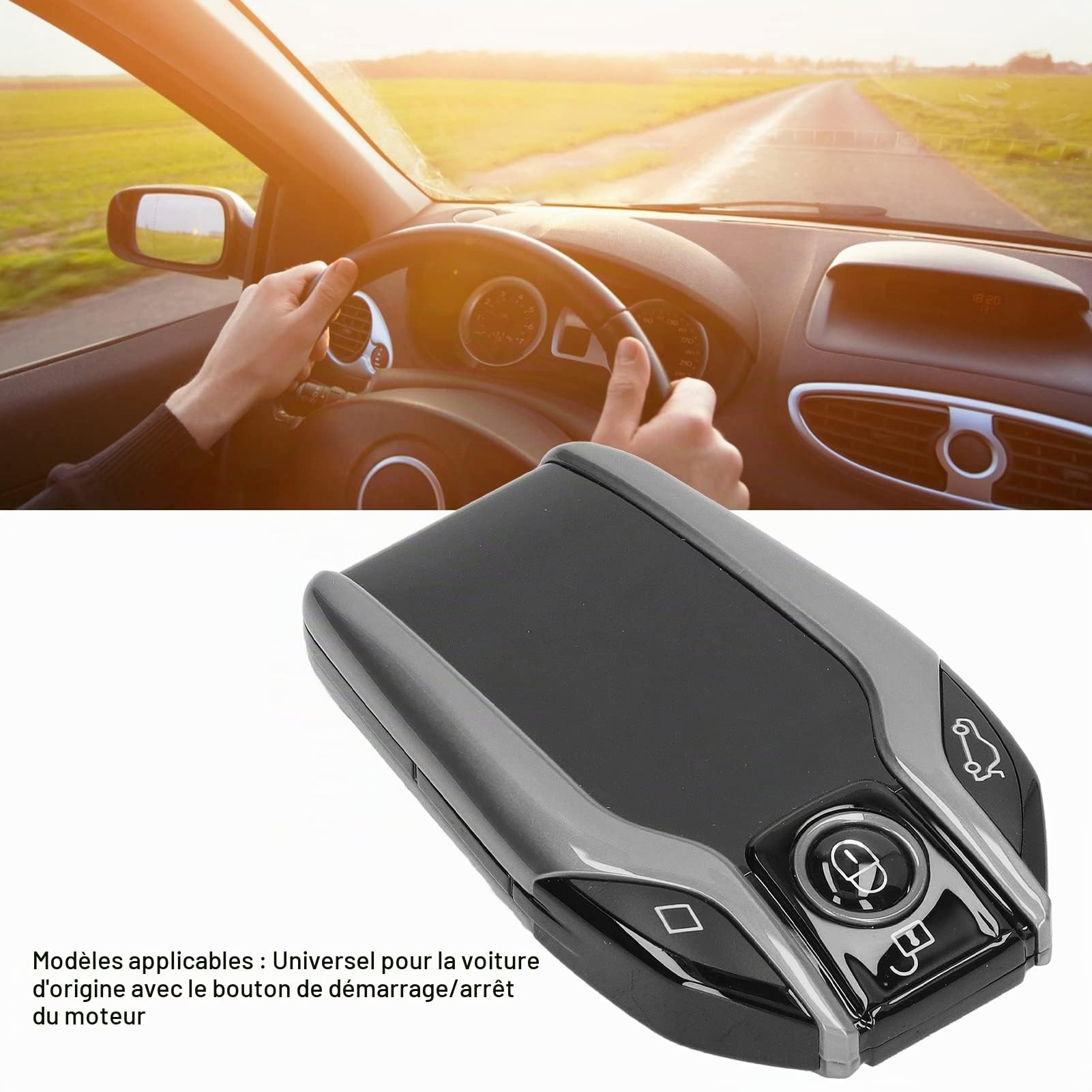 Clé de Télécommande de Voiture Universelle TK800 + LCD écran Tactile clé Intelligente Entrée sans clé à Distance pour Tous les Modèles de Bouton D'arrêt du Moteur de Démarrage