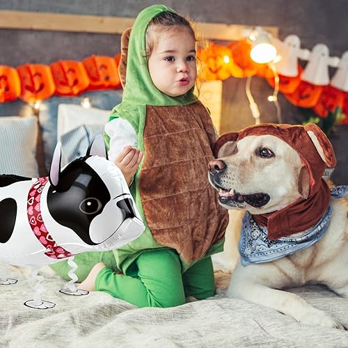 Miniatura 3 de Decoraciones de fiesta de cumpleaños con temática de cachorros – 6 globos de perro que camina animales para suministros de decoración de fiesta de