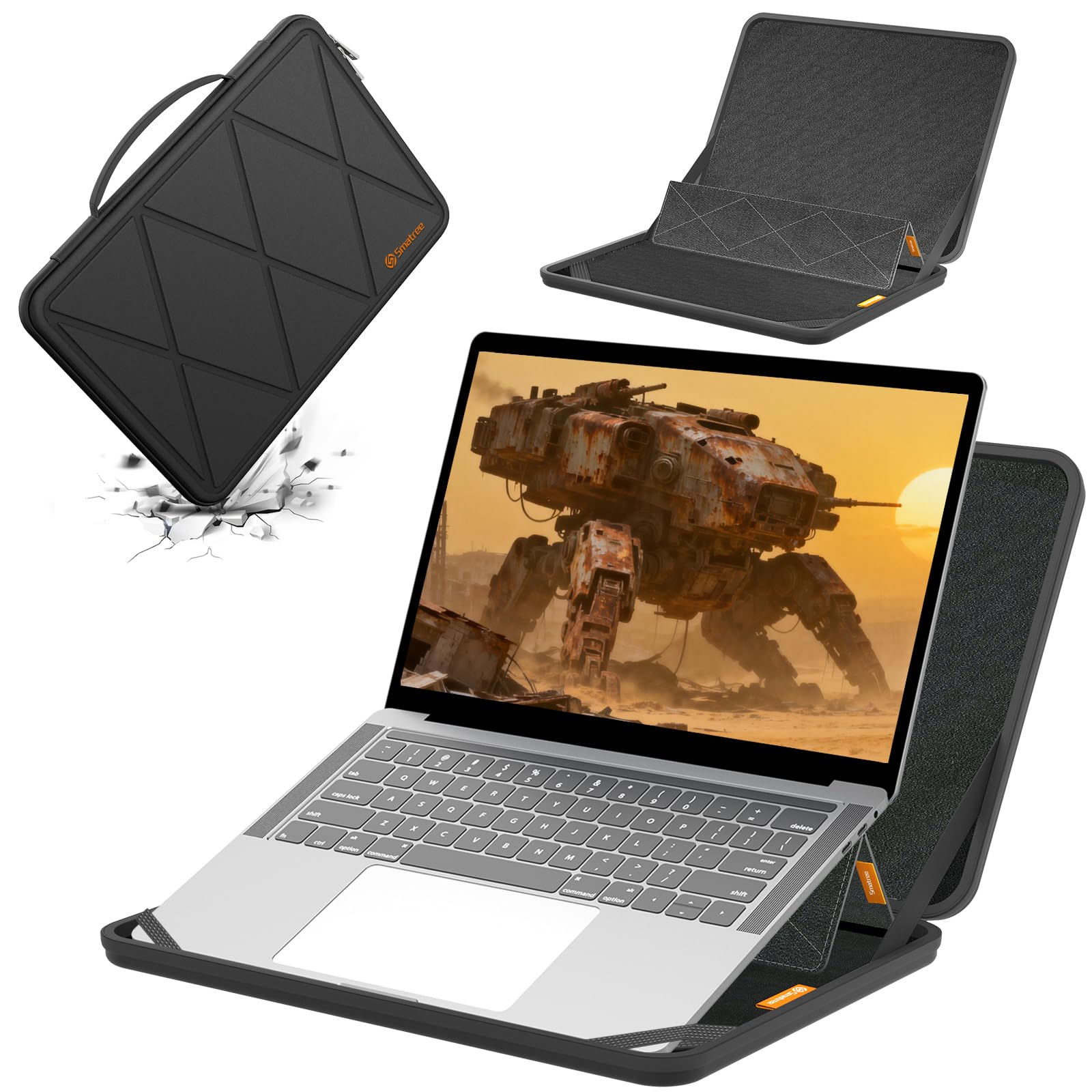 Smatree MS63T Twarda osłona 14 cali Etui na laptopa pasujące do Samsung Galaxy Chromebook Go, Lenovo Yoga Slim/Yoga Pro, dla Apple MacBook Air Early, HP/ASUS/ACER/Microsoft Surface