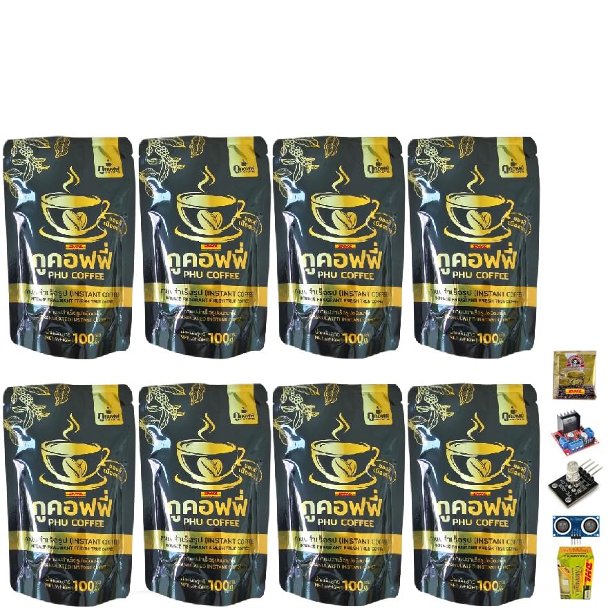 Phucoffee Granulated Instant Arabica Coffee Intense Roasted Snack Delicious Mellow Intense Fragrant Vegan Snack 100 Grams Set 8 By Beautygoodshop [Get Free For You Beauty Gifts] image 4