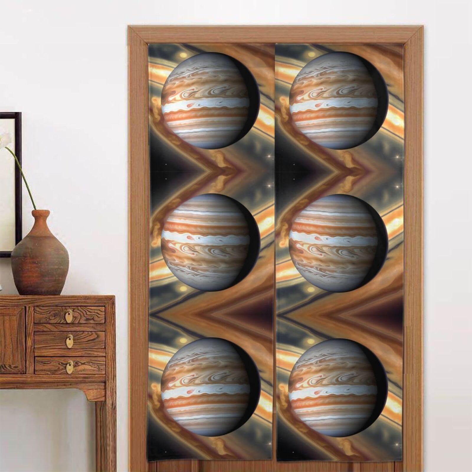 CNTDBU Jupiter Landscape Door Curtain 34x56 Inch-Room Divider Panel for Privacy, Entryway Screen for Kitchen Bedroom