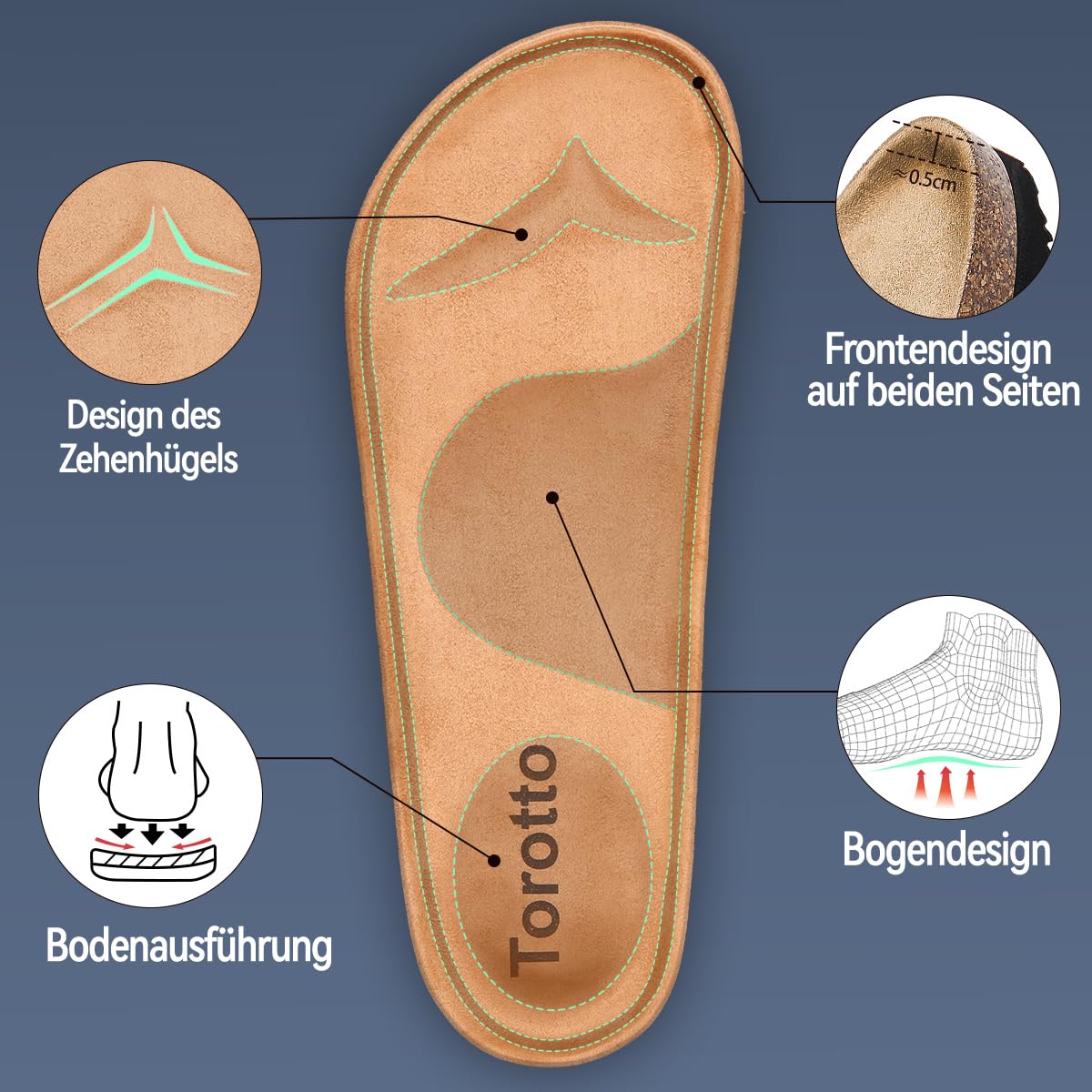 Torotto Pantuflas Mules Sandalias para Hombre con Punta Cómodas de Playa con Hebilla Planas Zuecos Verano Zapatillas de corcho para Caballeros