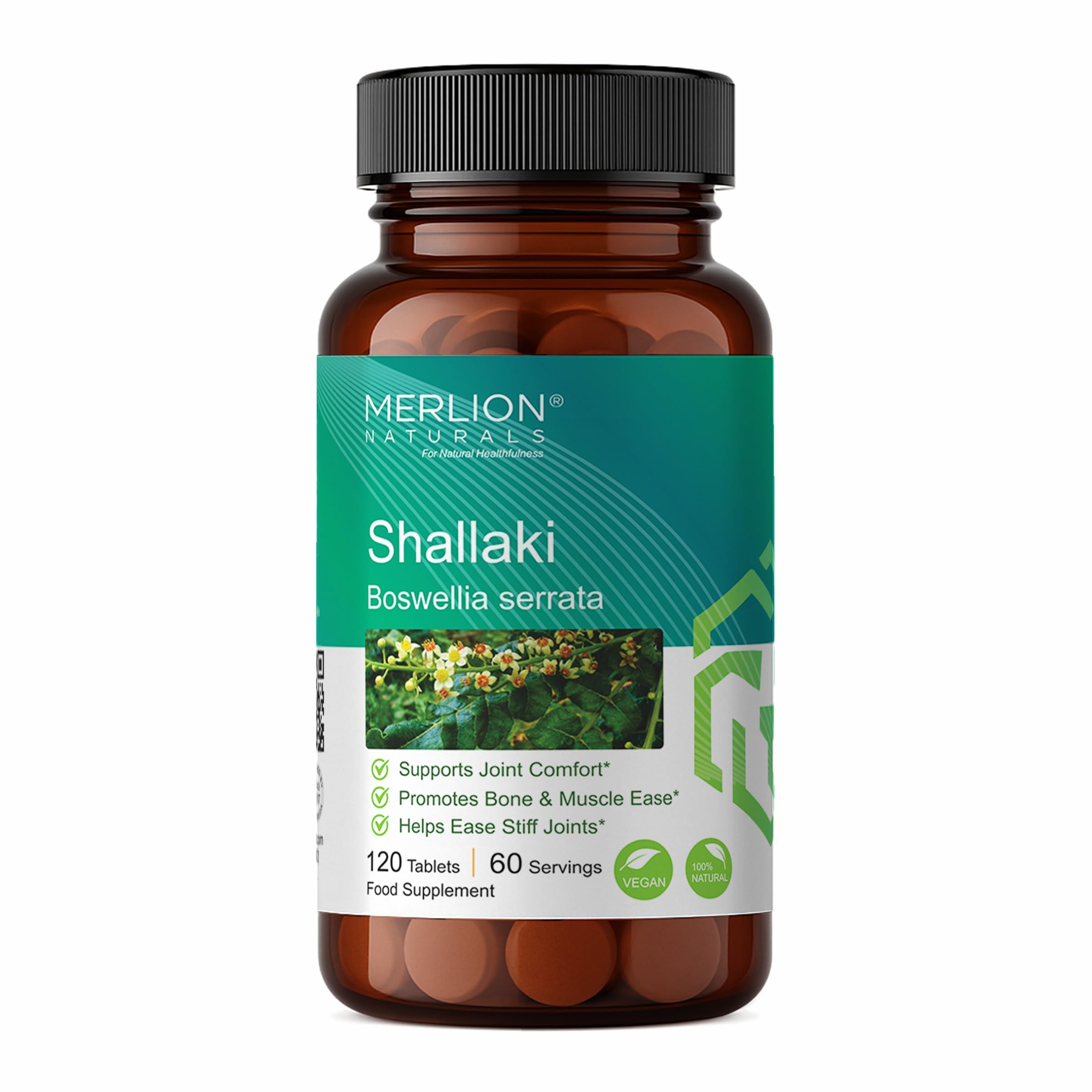 Shallaki Tablets by Merlion Naturals | Boswellia Serrata | 500mg (120 Tablets)