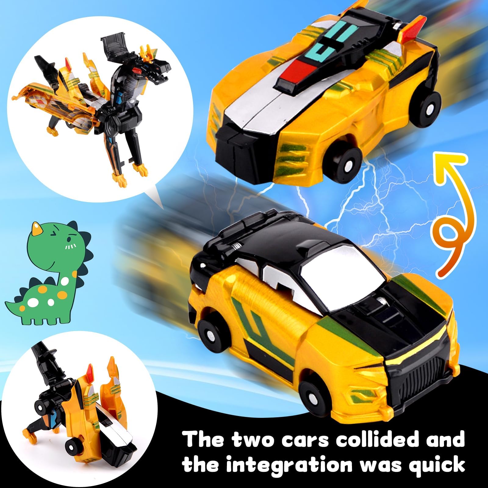 Auto Giocattolo Robot Trasformabile - Deformazione Per Collisione