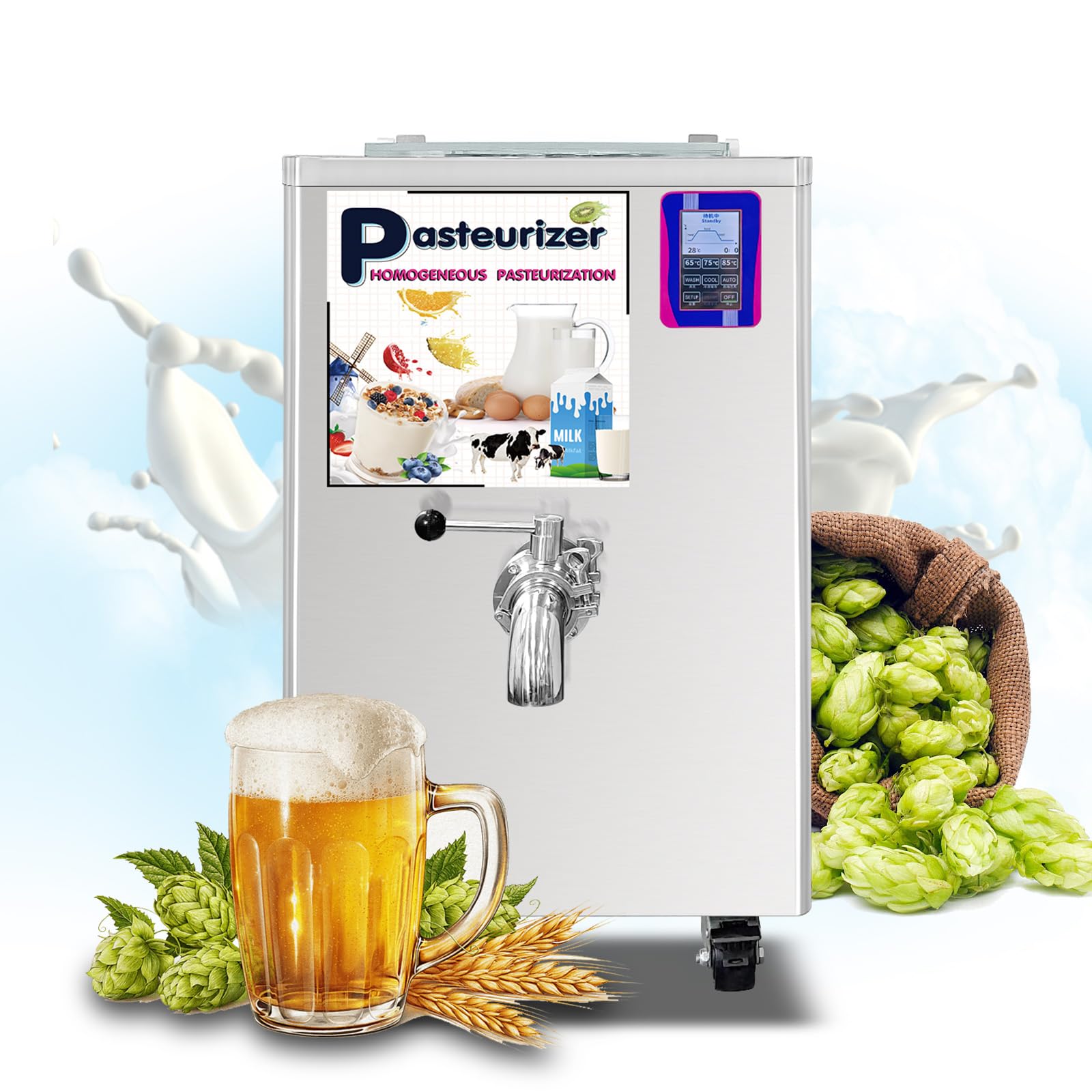 milkページ Amazon.com: Commercial 20L Pasteurization Machine with Plug for