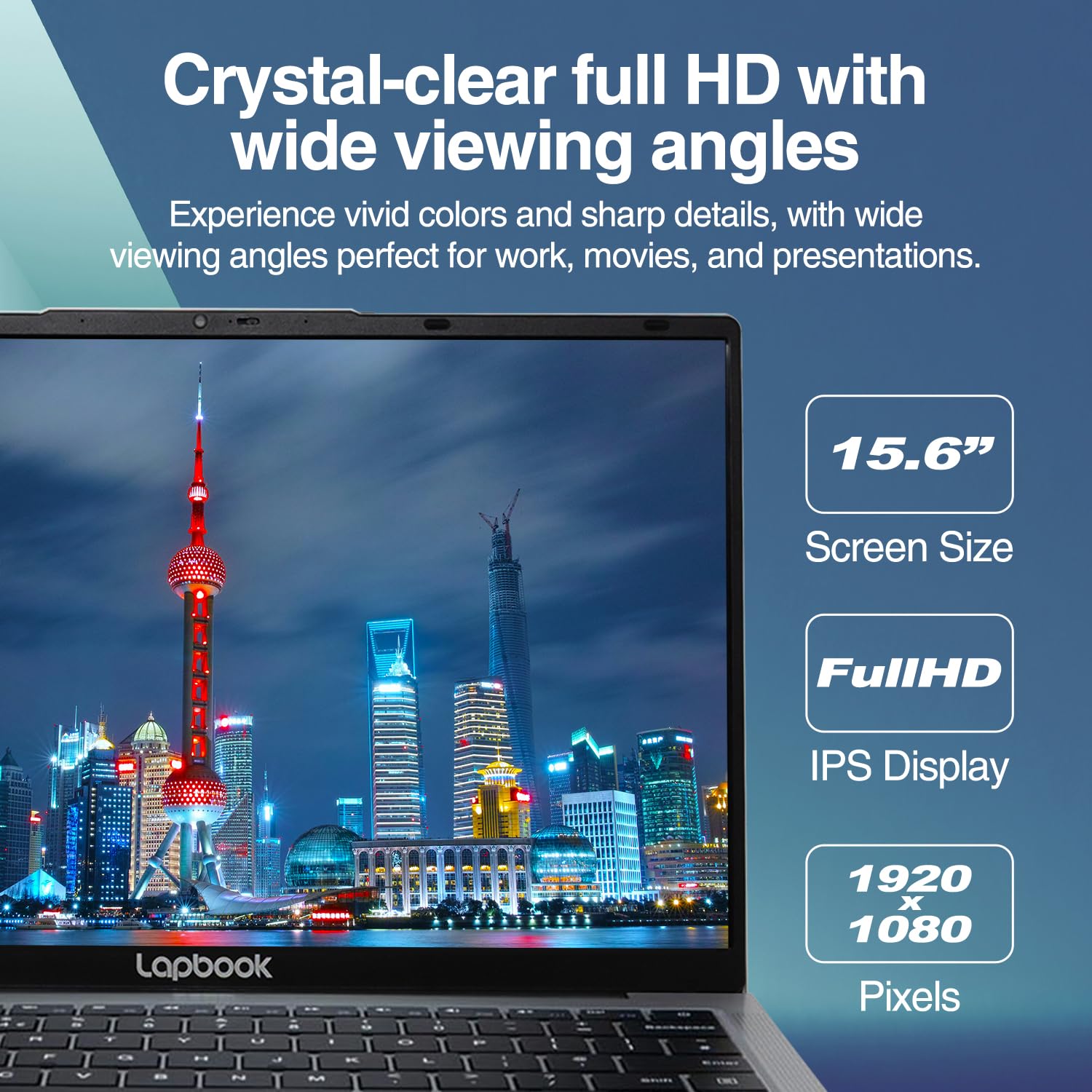 15.6" Full HD Windows 11 Laptop (Dec 2025 Release) - Intel 15th Gen, 8GB RAM 512GB M.2 SSD, Windows 11 Home, Dual-Band WiFi, Integrated Webcam - S15 N6 Quad-Core, 15 Inch Lightweight Laptop — view 4