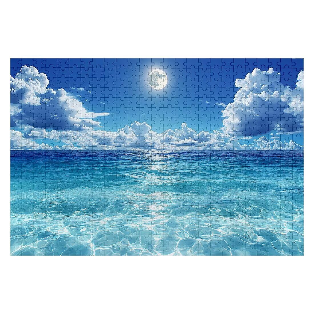 Puzzle oceaniczne dla dorosłych, 1500 elementów, dla dorosłych, chmura, 87 x 57 cm, klasyczne gry edukacyjne, dekompresja, wymagająca gra dla rodzin, piękna dekoracja domu, prezenty dla mężczyzn