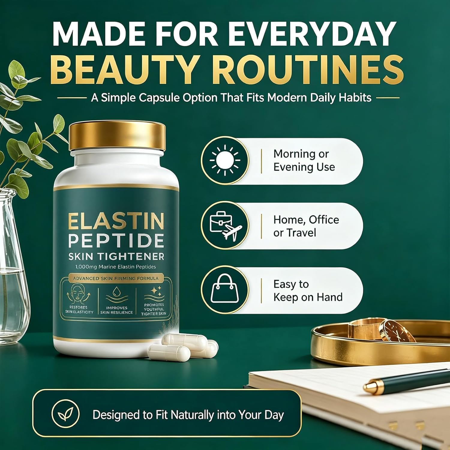 Elastin Peptides, Help Reduce Signs of Aging, Firmness & Elasticity (2)