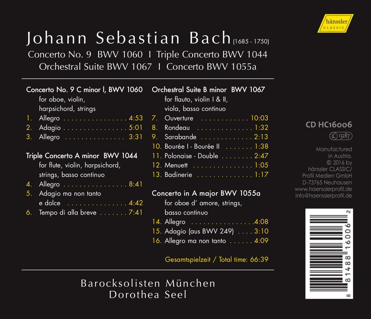 Bach: Works For Strings