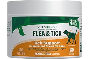 Vet's Best Flea & Tick Support Soft Chews - Itch Support Chews for Dogs